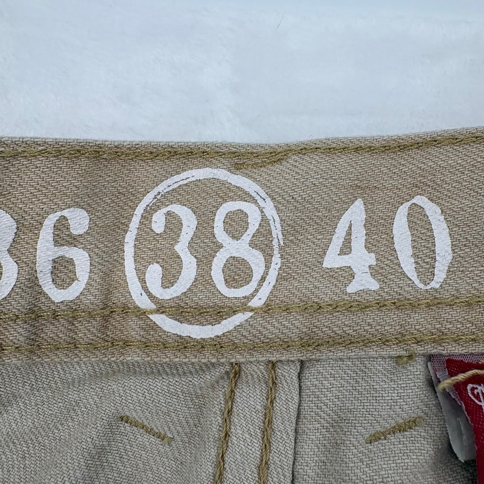 Akdmks Jeanius Society Jeans Mens 38 Jeans Tan Lot 0100964 Straight Leg Denim - Thumbnail 5