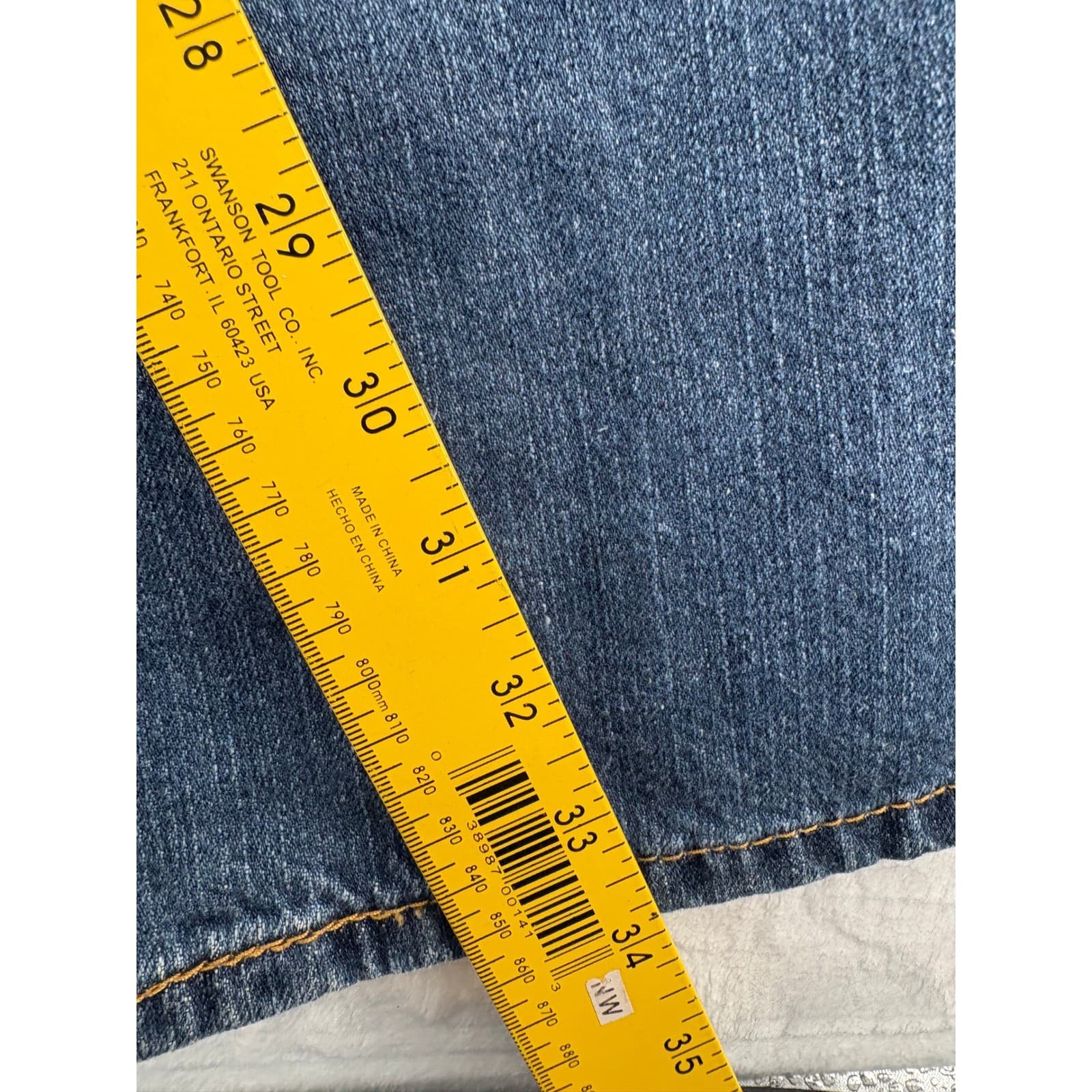 Levi's 559 Mens 36x34 Relaxed Straight Jeans Blue Denim Cotton NW-38987-00141 - Thumbnail 6