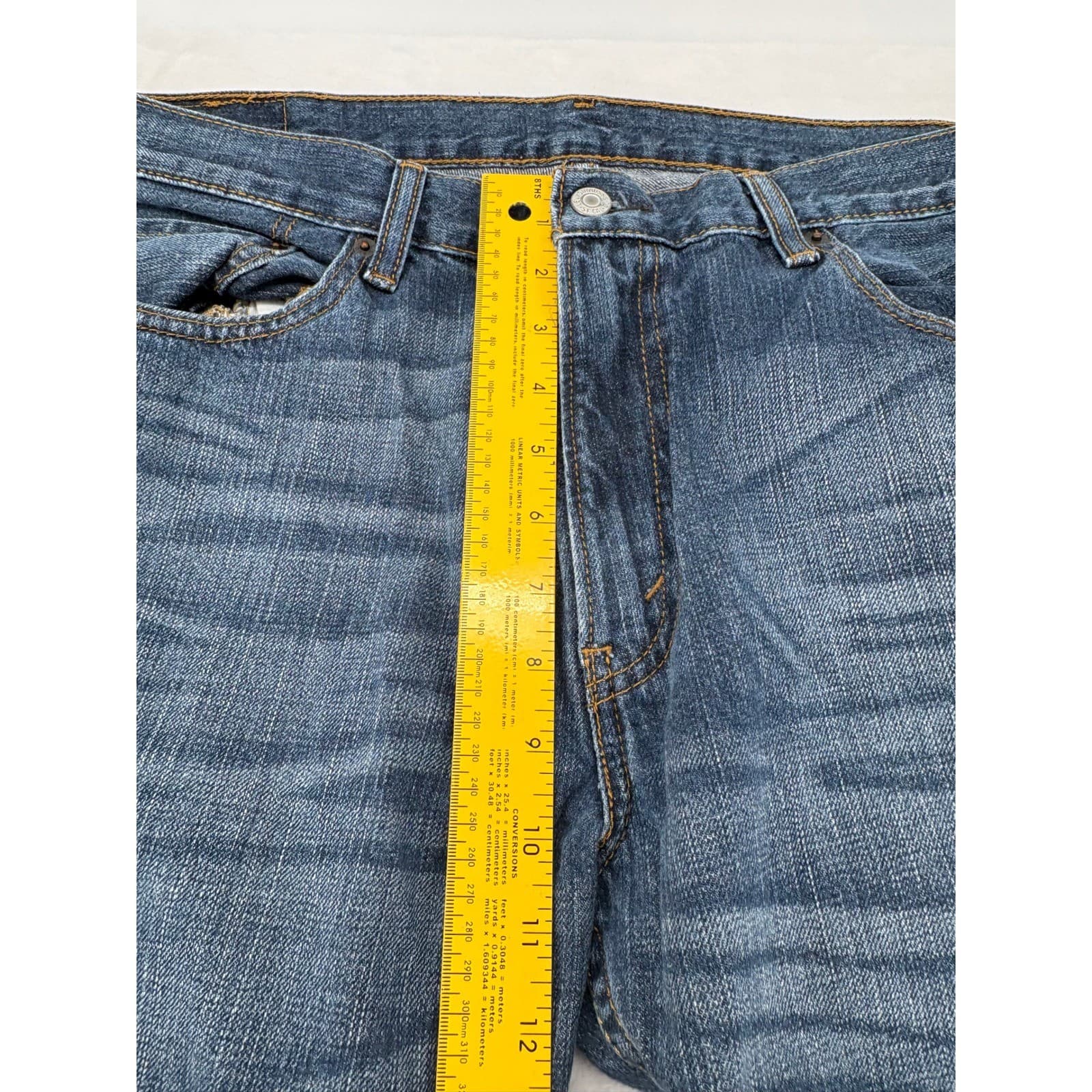 Levi's 559 Mens 36x34 Relaxed Straight Jeans Blue Denim Cotton NW-38987-00141 - Thumbnail 5