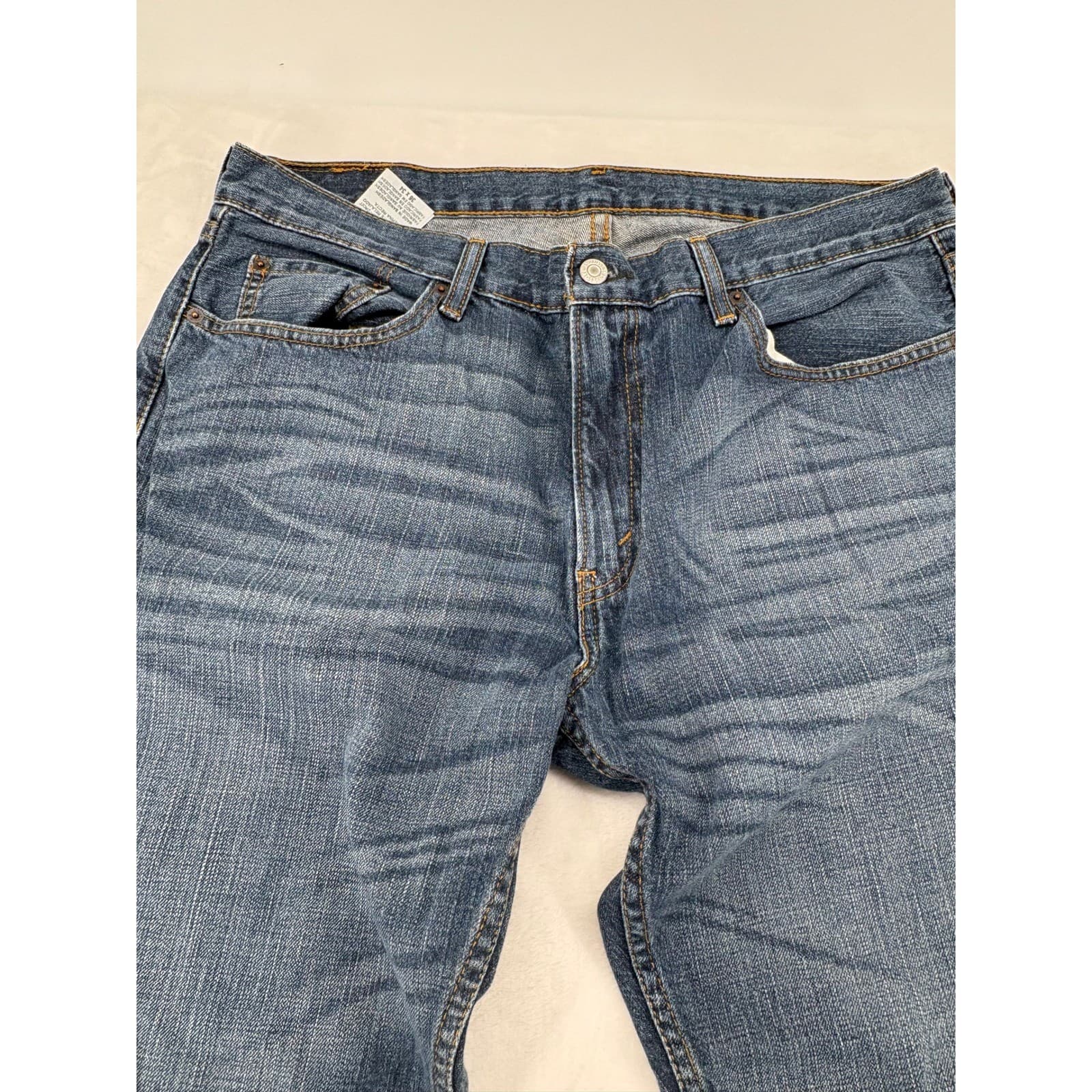 Levi's 559 Mens 36x34 Relaxed Straight Jeans Blue Denim Cotton NW-38987-00141 - Thumbnail 2