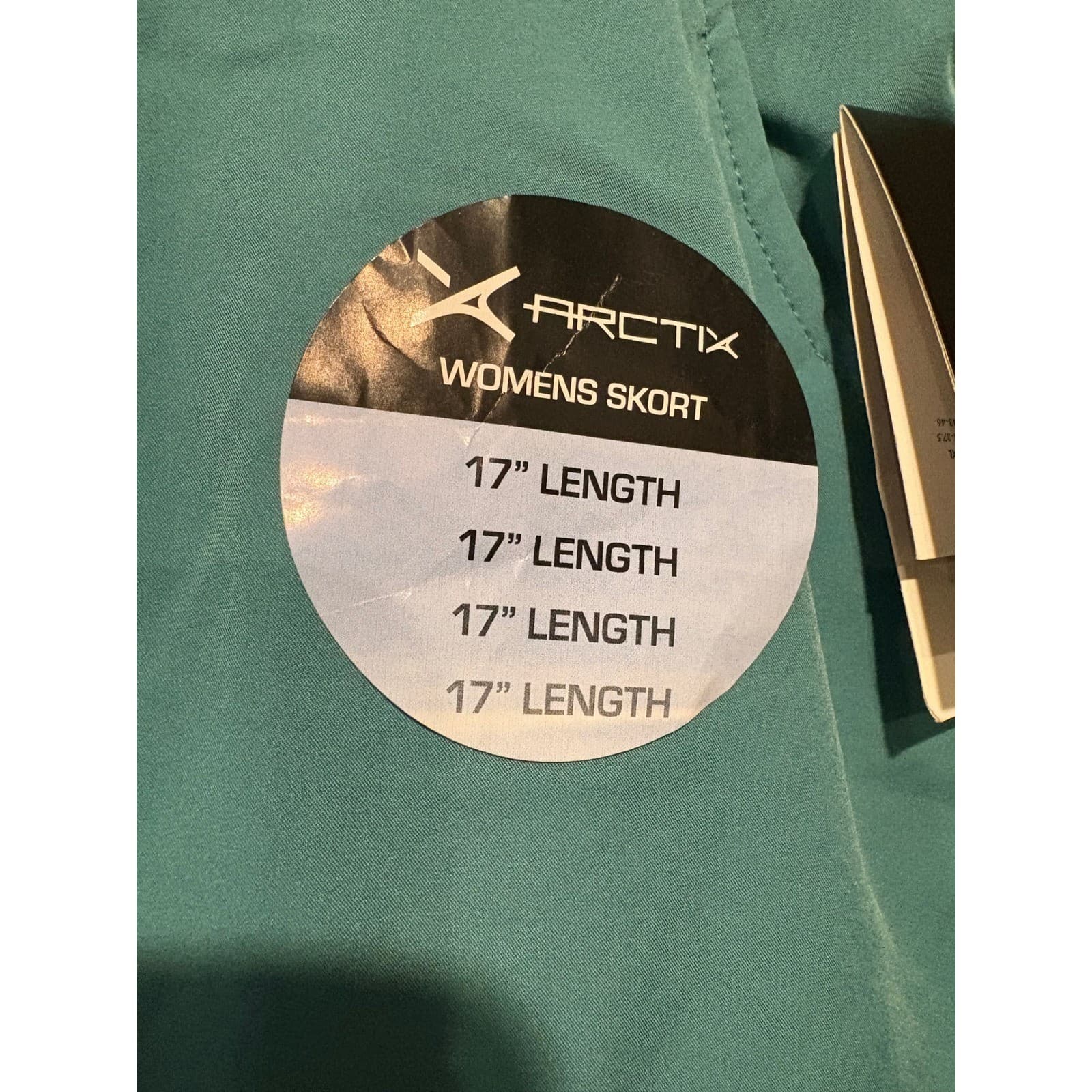 Arctix Active Skort Teal 17" Length Womens XL (16-18) Golf Hiking - Thumbnail 2