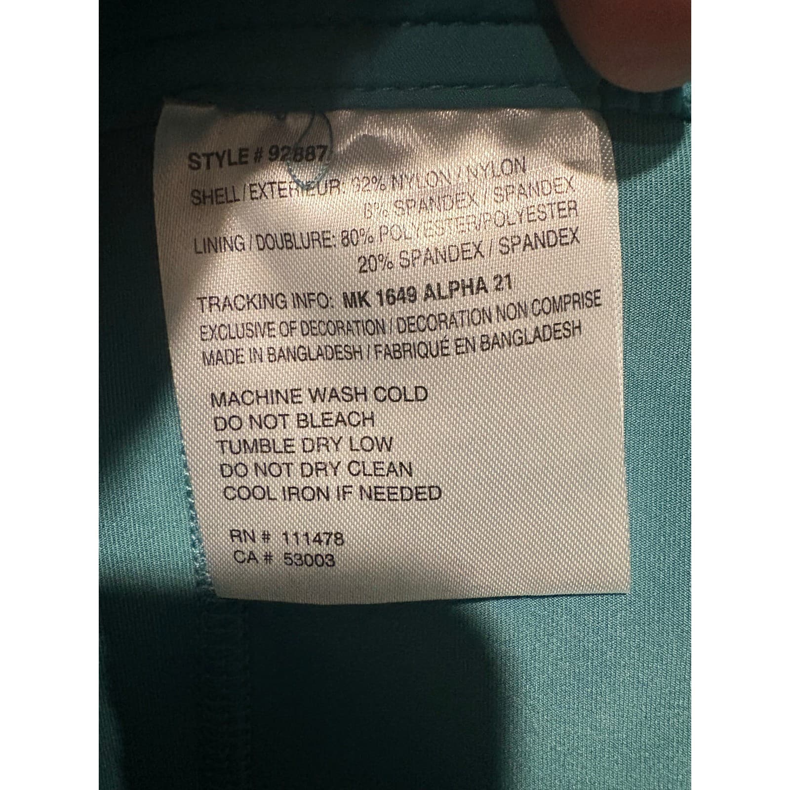 Arctix Active Skort Teal 17" Length Womens XL (16-18) Golf Hiking - Thumbnail 5