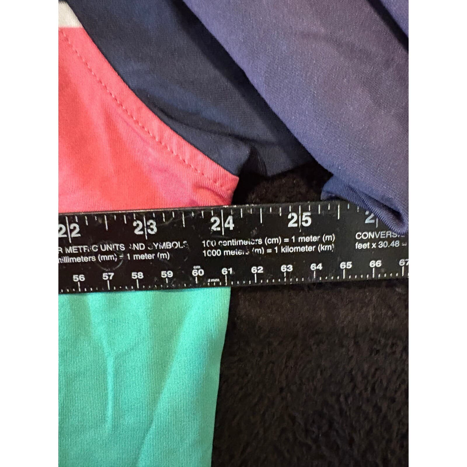 FootJoy Golf Polo Mens XL Navy Coral Teal Color Block Athletic Fit XL - Thumbnail 4