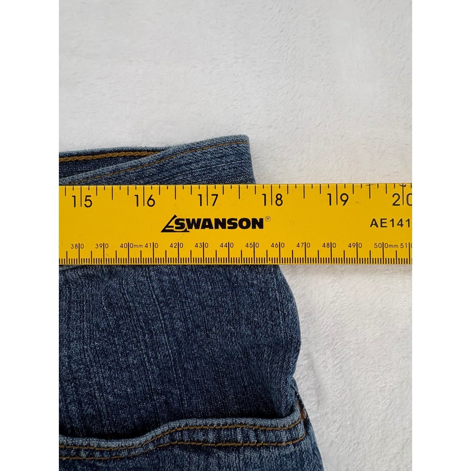 Levi's 505 Mens W38 Denim Shorts Blue Regular Fit Cotton Jean Shorts - Thumbnail 2