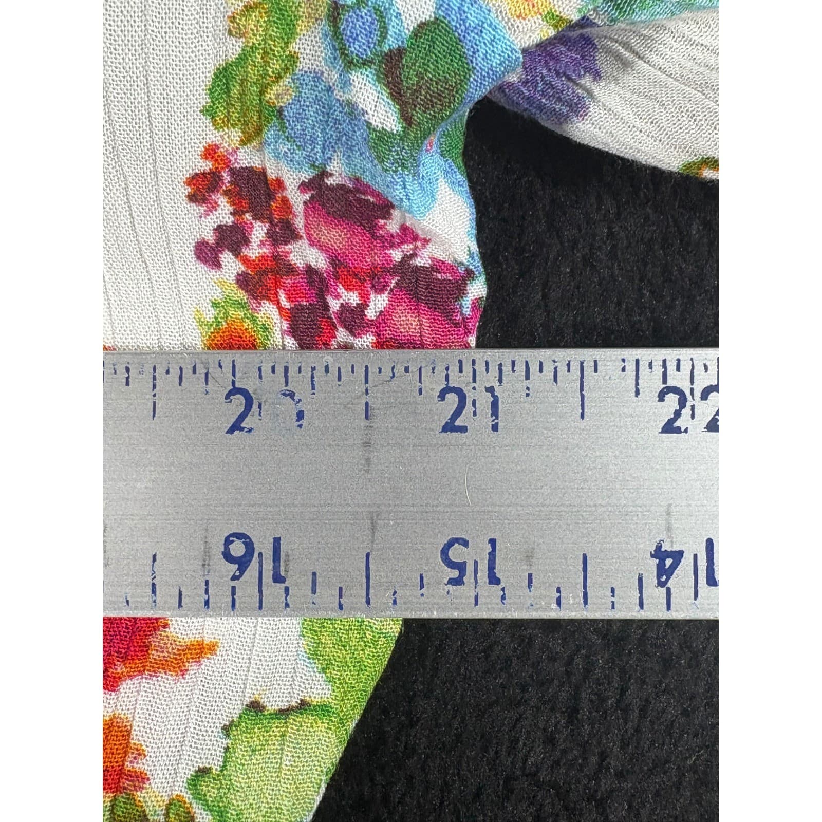 Westbound Petites Floral Print Long Sleeve V Neck Blouse Top - Thumbnail 4