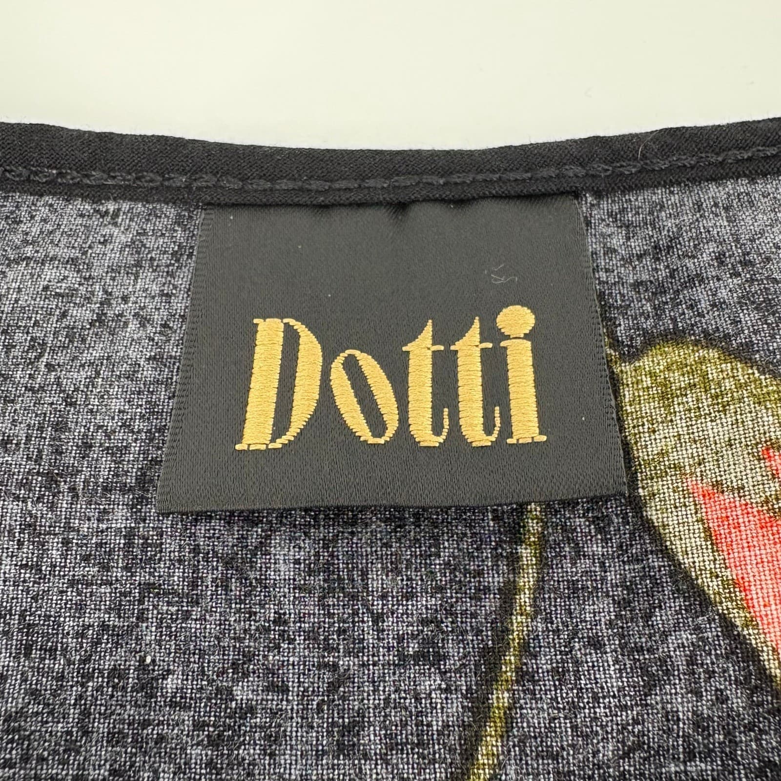 Dotti Black Floral Tank Top Sleeveless Casual Summer Top - Thumbnail 3