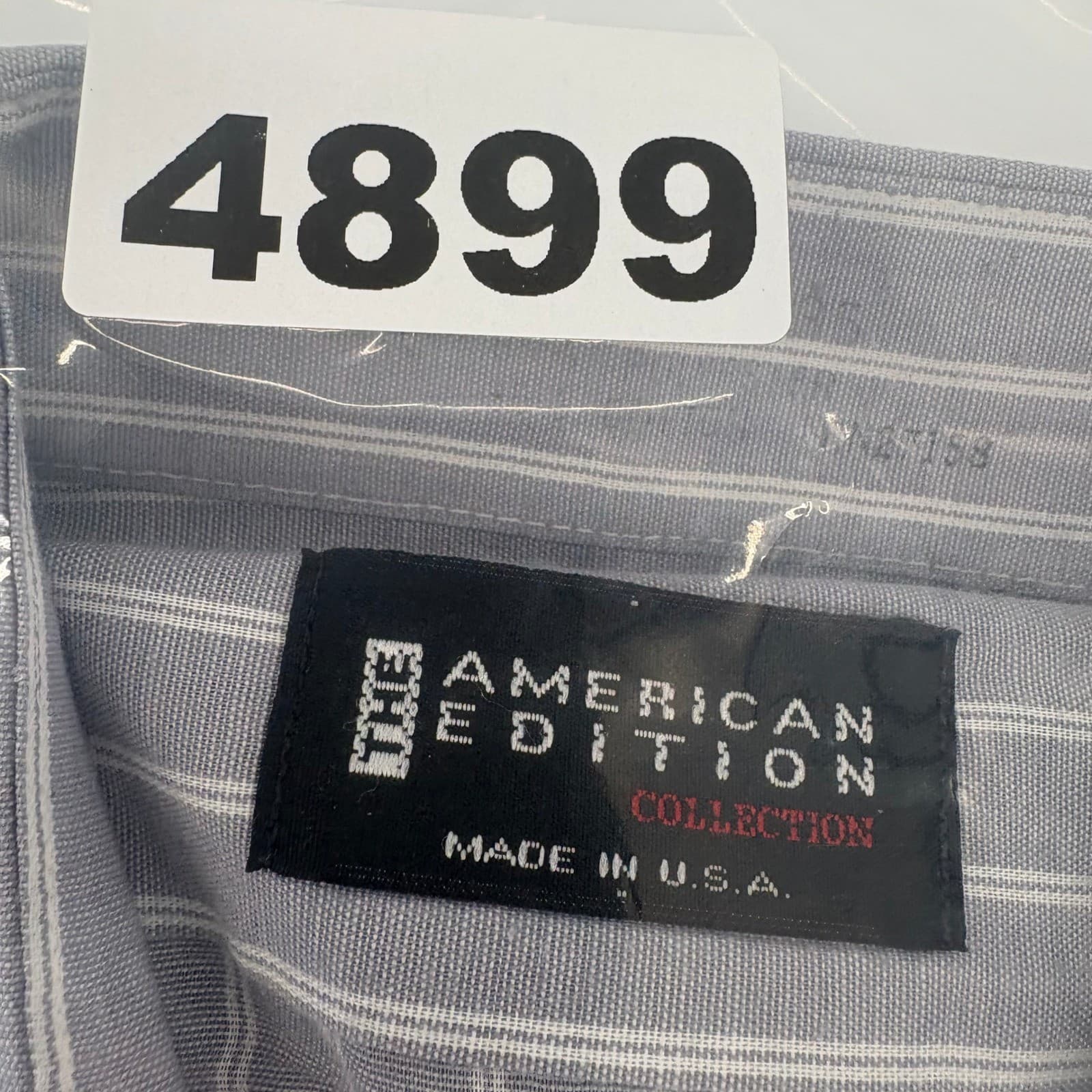 American Edition Men's Classic Stripe Dress Shirt Long Sleeve Made in USA - Thumbnail 9