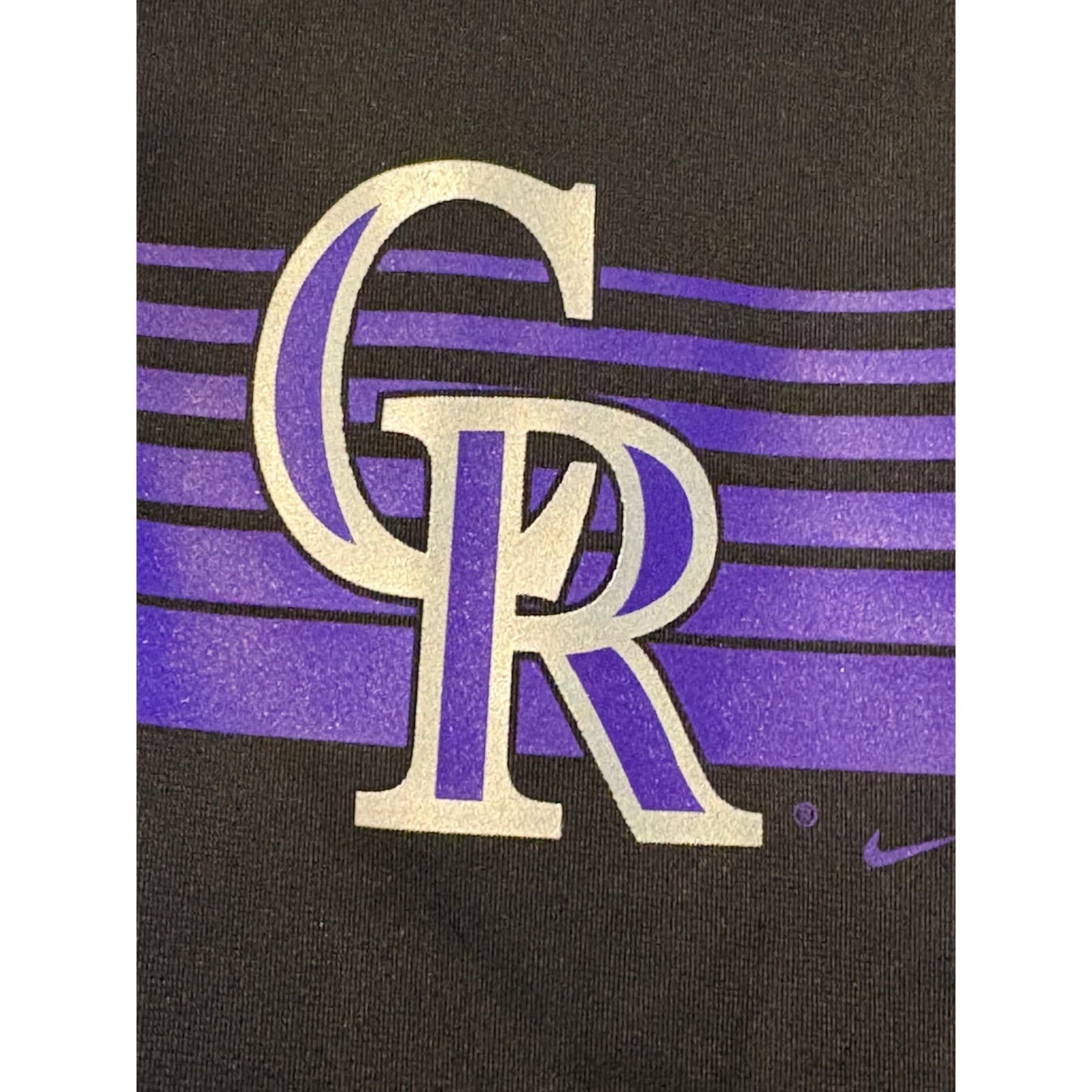 Nike Colorado Rockies MLB Dri-FIT Element 1/2 Zip Pullover Black Women's XL - Thumbnail 7