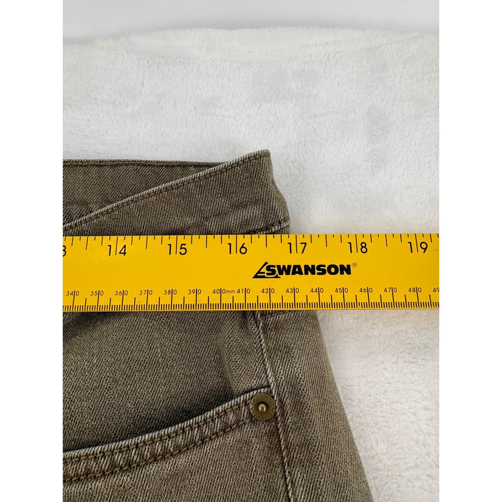 Lauren Jeans Co Ralph Lauren Jeans Womens 12 Pants Olive Brown Straight Leg - Thumbnail 3