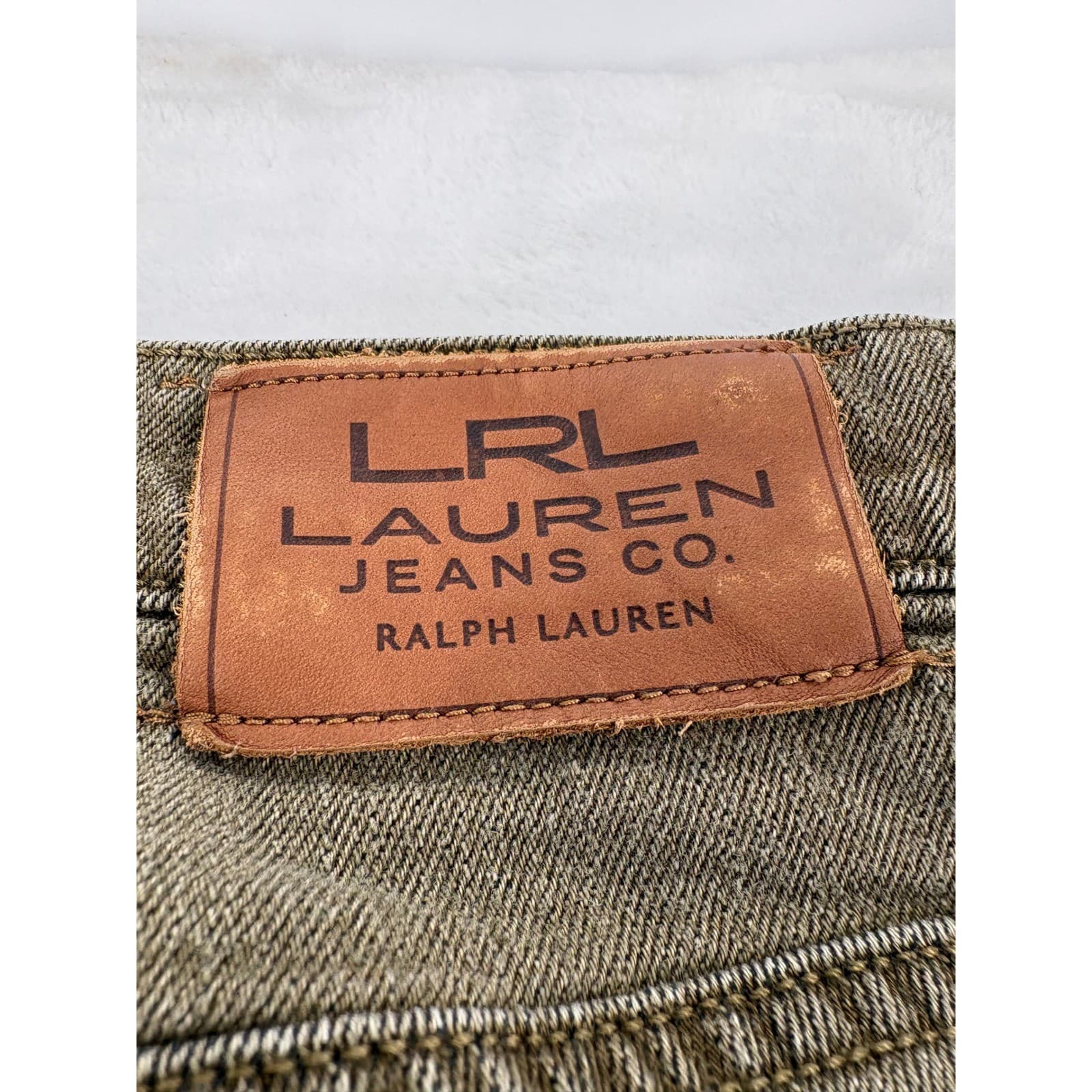 Lauren Jeans Co Ralph Lauren Jeans Womens 12 Pants Olive Brown Straight Leg - Thumbnail 8