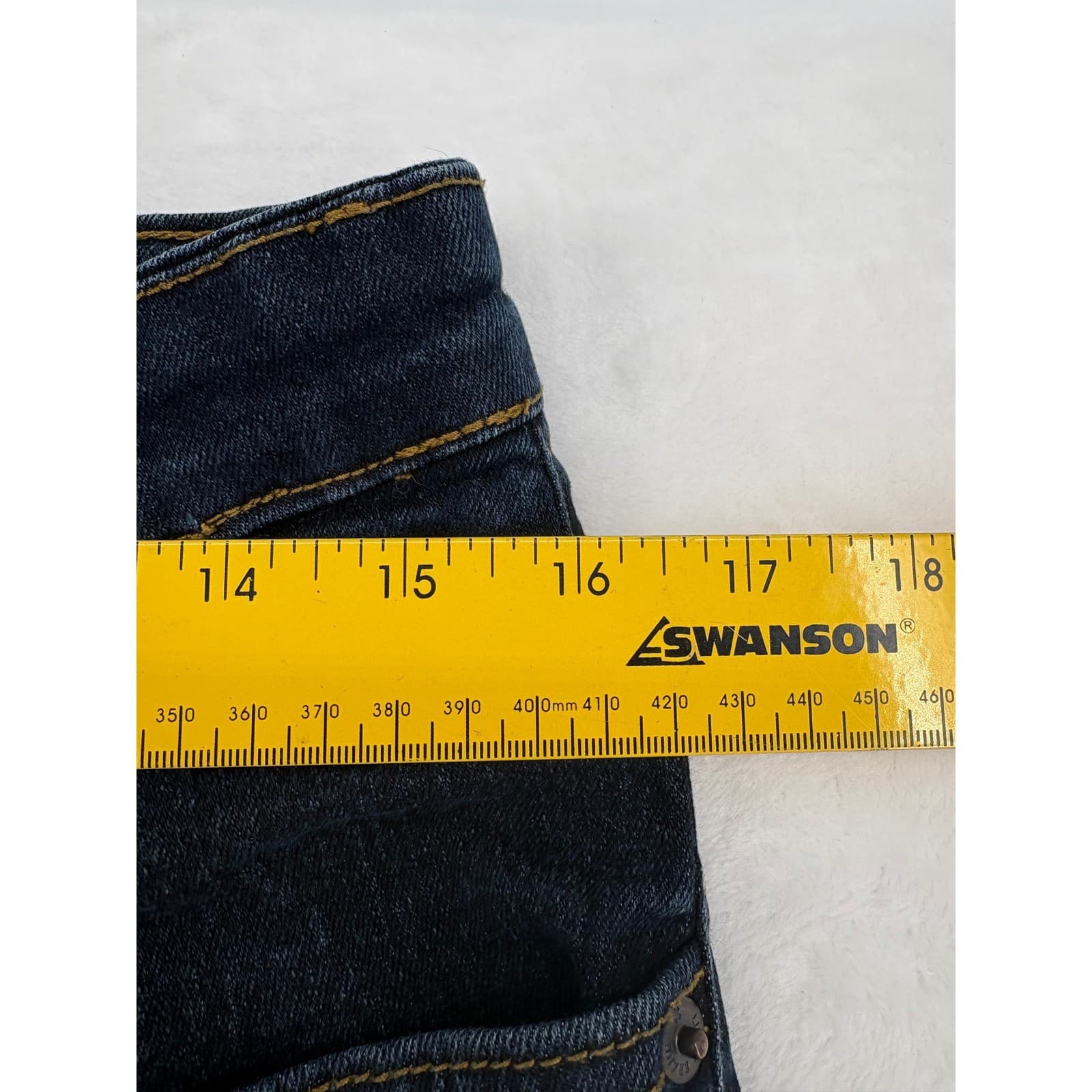 Lucky Brand Jeans Womens 20 Jeans Dark Wash Straight Leg Adjustable Waist Denim - Thumbnail 6