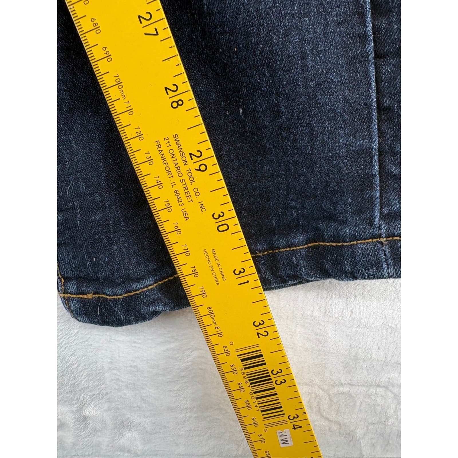 Lucky Brand Jeans Womens 20 Jeans Dark Wash Straight Leg Adjustable Waist Denim - Thumbnail 8