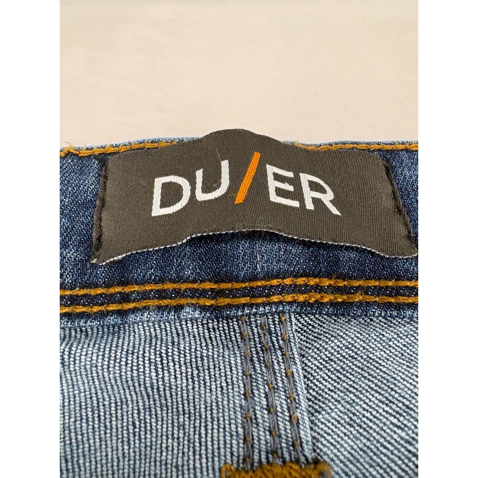 DU/ER Jeans Men's 34 x 34 Performance Denim Slim Fit Blue Stretch Pants - Thumbnail 2