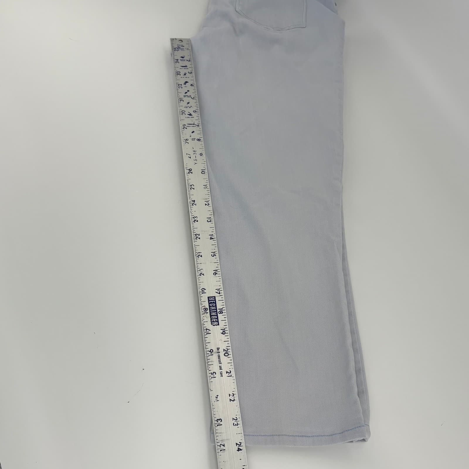 Chicos SO Slimming Women's Denim Crop Pants Light Blue Comfort Stretch - Thumbnail 6