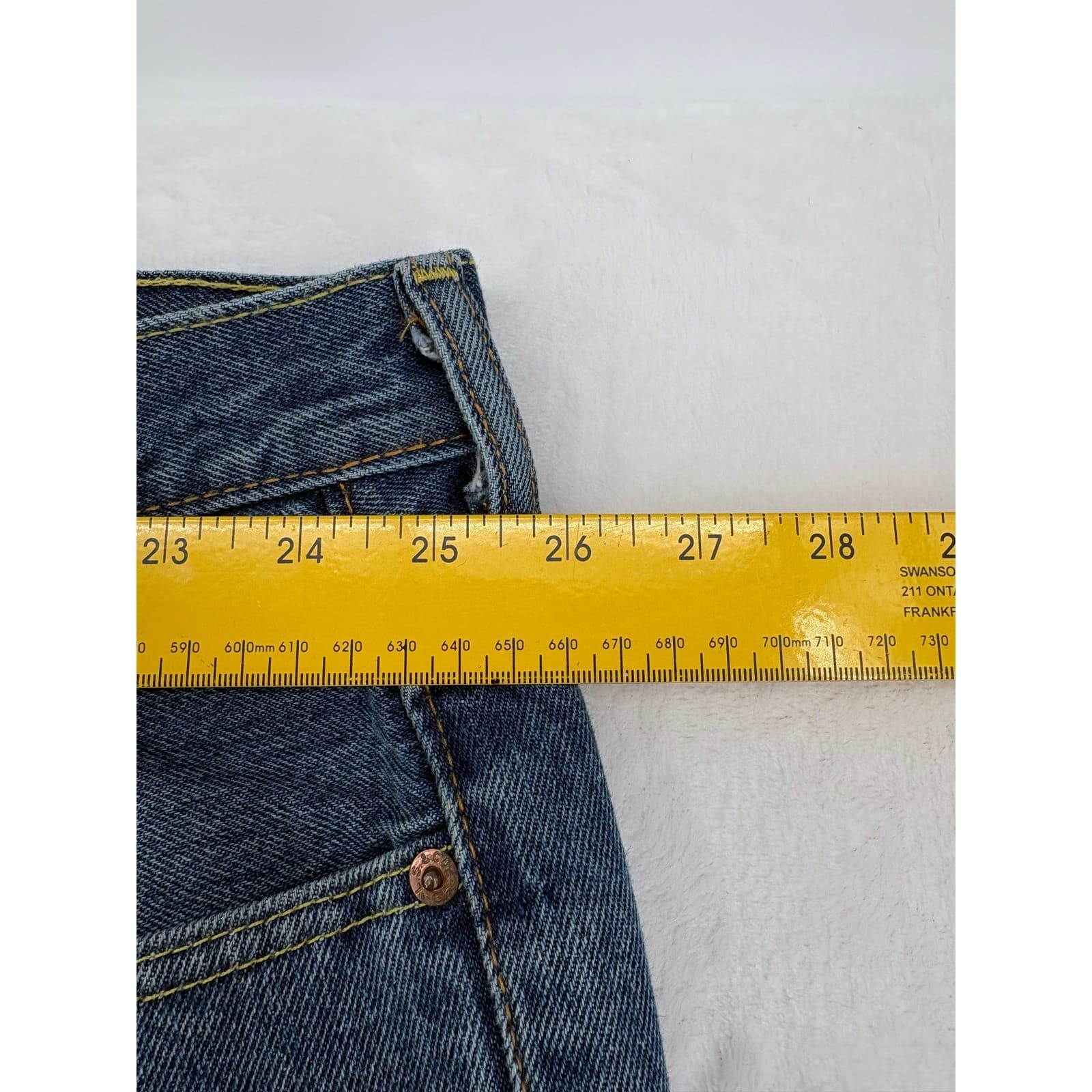 Levi's 550 Jeans Mens 52x29 Relaxed Fit Blue Denim Medium Wash 01550-4891 - Thumbnail 2