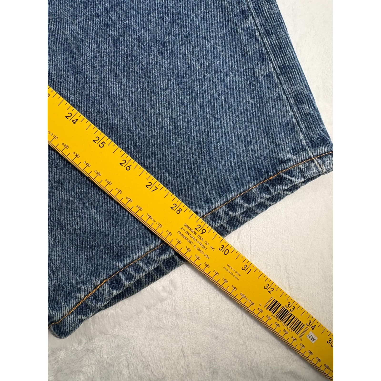 Levi's 550 Jeans Mens 52x29 Relaxed Fit Blue Denim Medium Wash 01550-4891 - Thumbnail 4