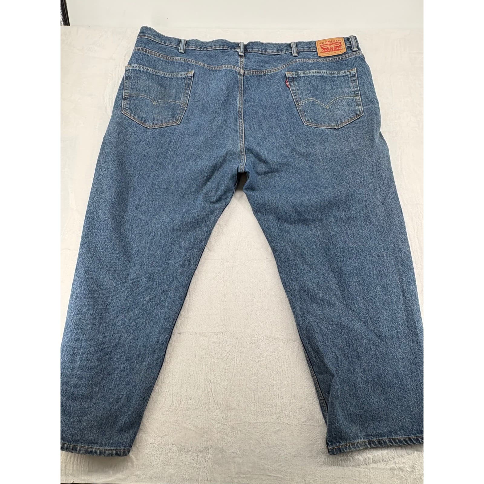 Levi's 550 Jeans Mens 52x29 Relaxed Fit Blue Denim Medium Wash 01550-4891 - Thumbnail 8