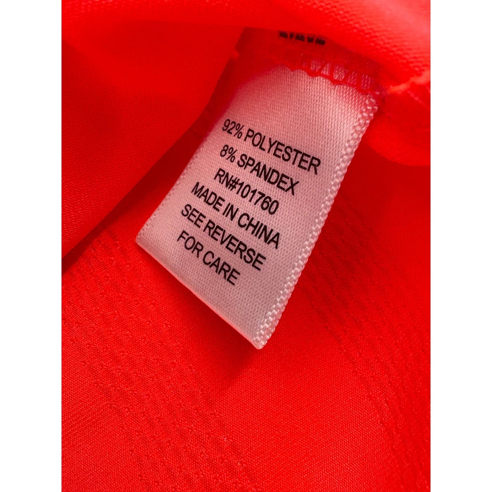 Ikonik Womens XL Tank Top Neon Coral Racerback Sleeveless Athletic Casual - Thumbnail 4