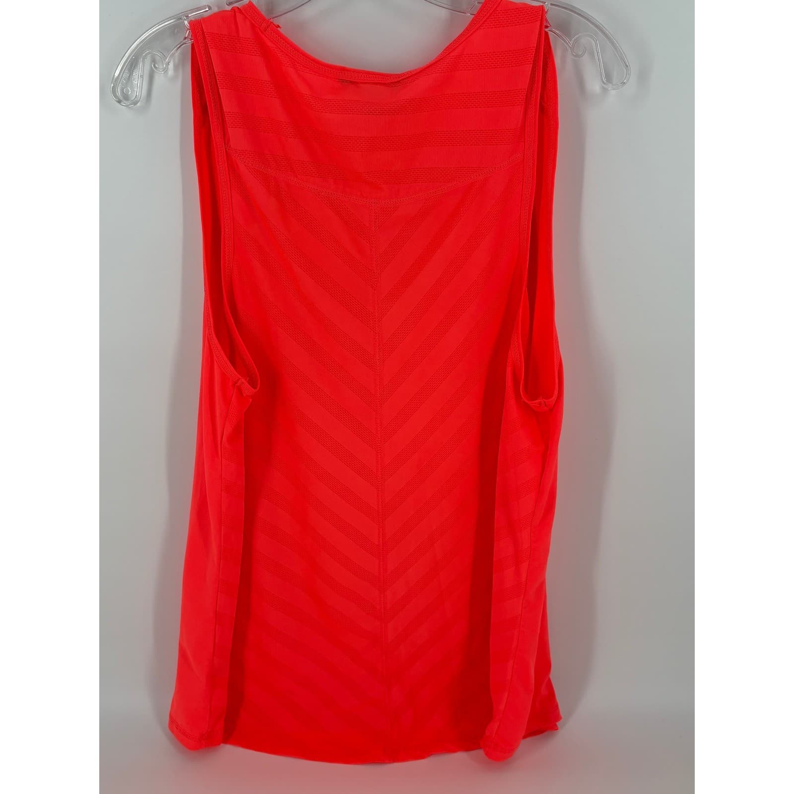 Ikonik Womens XL Tank Top Neon Coral Racerback Sleeveless Athletic Casual - Thumbnail 2