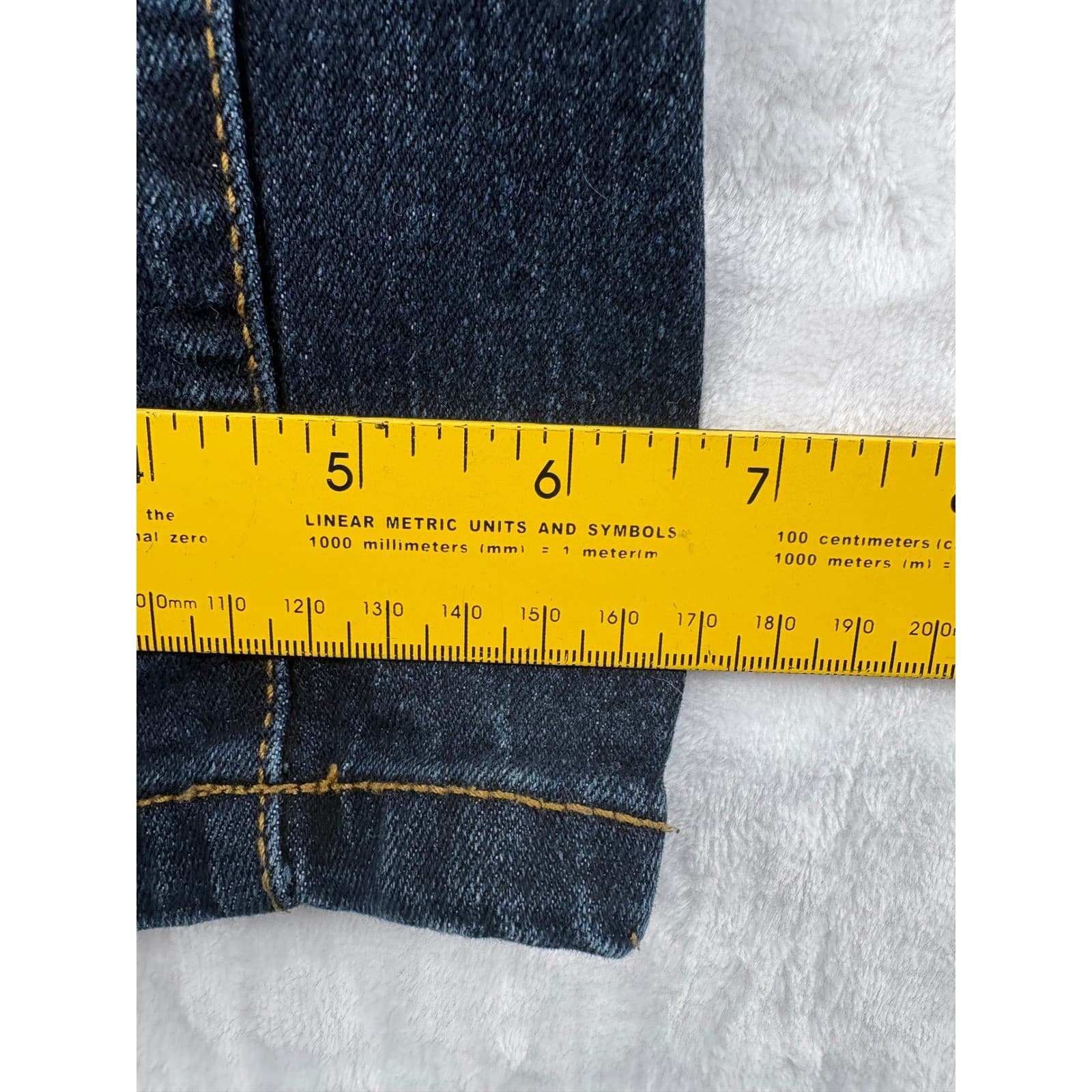 Lucky Brand Jeans Womens 20 Jeans Dark Wash Straight Leg Adjustable Waist Denim - Thumbnail 9