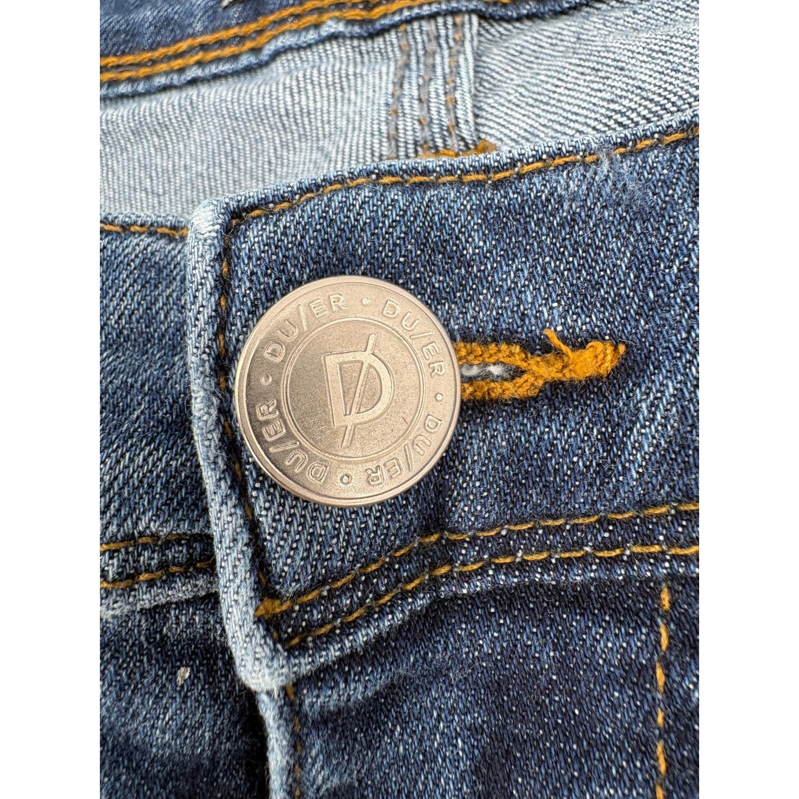DU/ER Jeans Men's 34 x 34 Performance Denim Slim Fit Blue Stretch Pants - Thumbnail 3