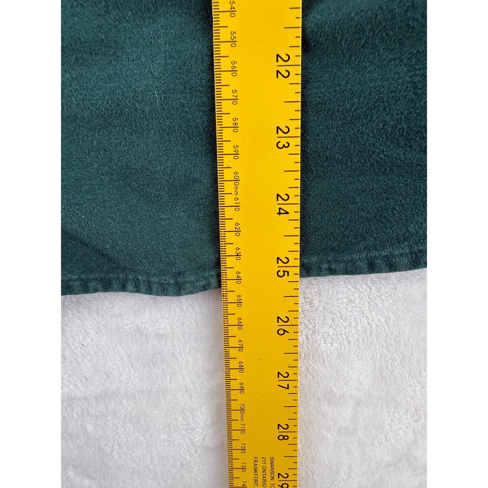 L.L. Bean Button Down Womens XL Pet Shirt Green Long Sleeve Cotton Corduroy - Thumbnail 5
