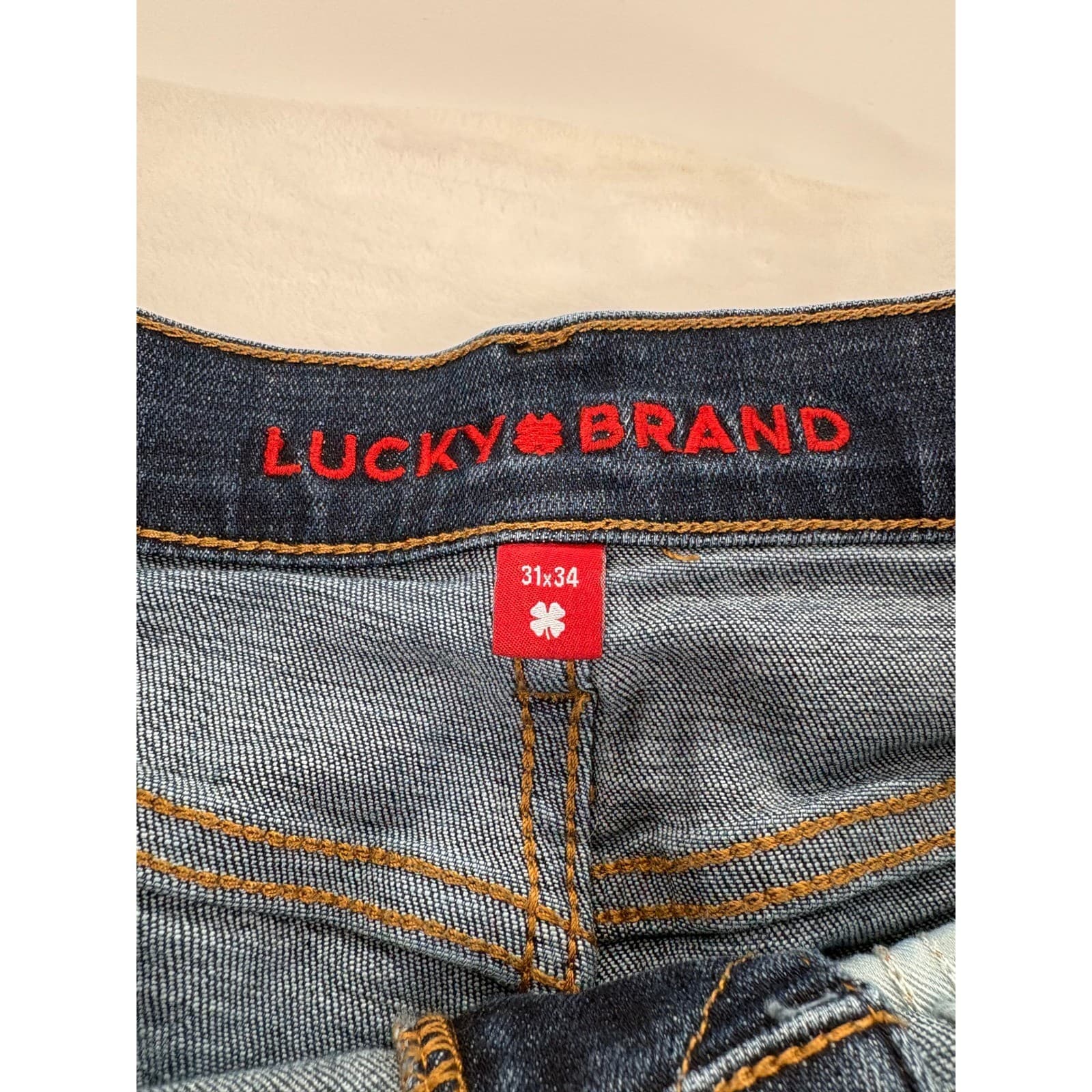 Lucky Brand 121 Heritage Slim Jeans Mens 31x34 Blue Denim Slim Straight - Thumbnail 2