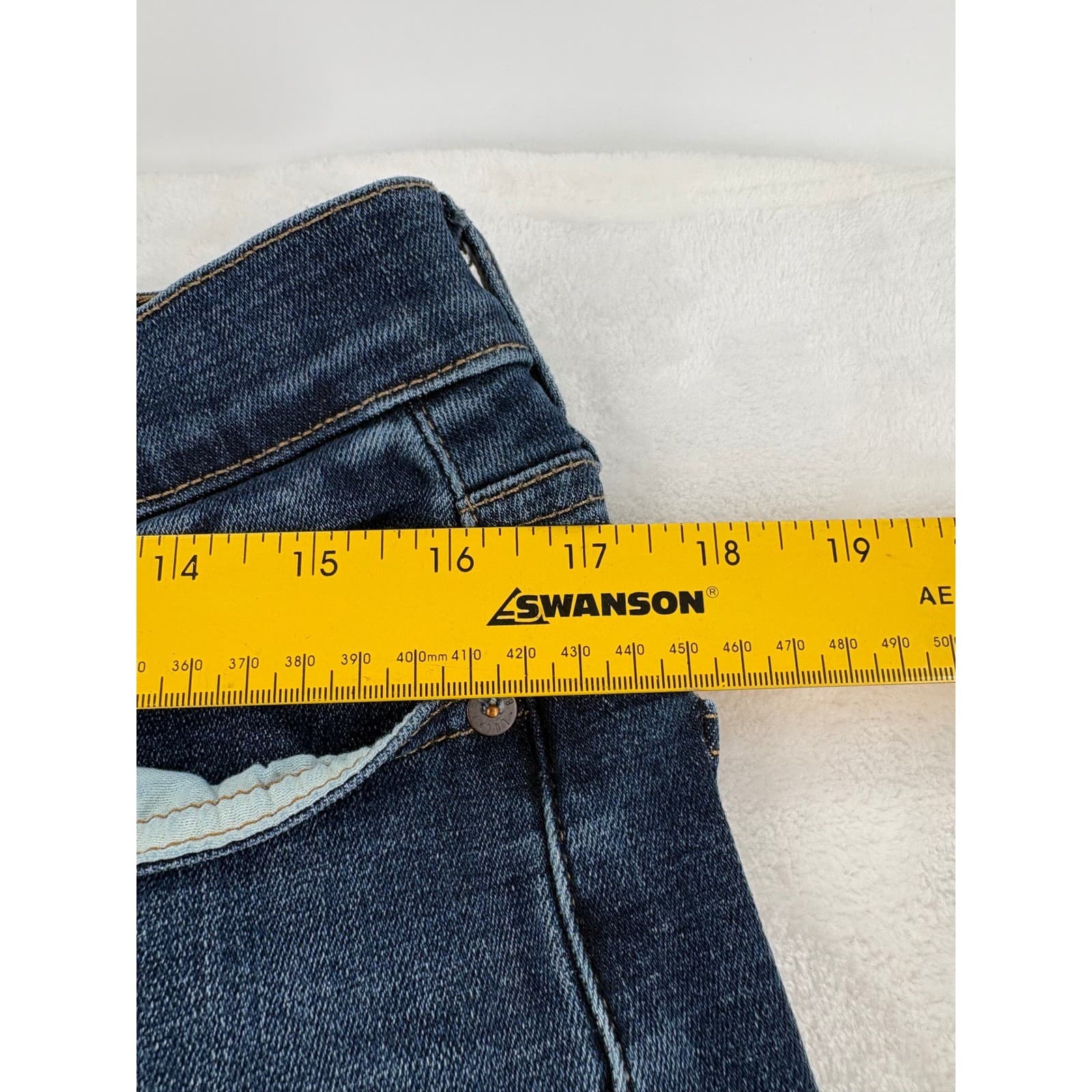 Lucky Brand 121 Heritage Slim Jeans Mens 31x34 Blue Denim Slim Straight - Thumbnail 3
