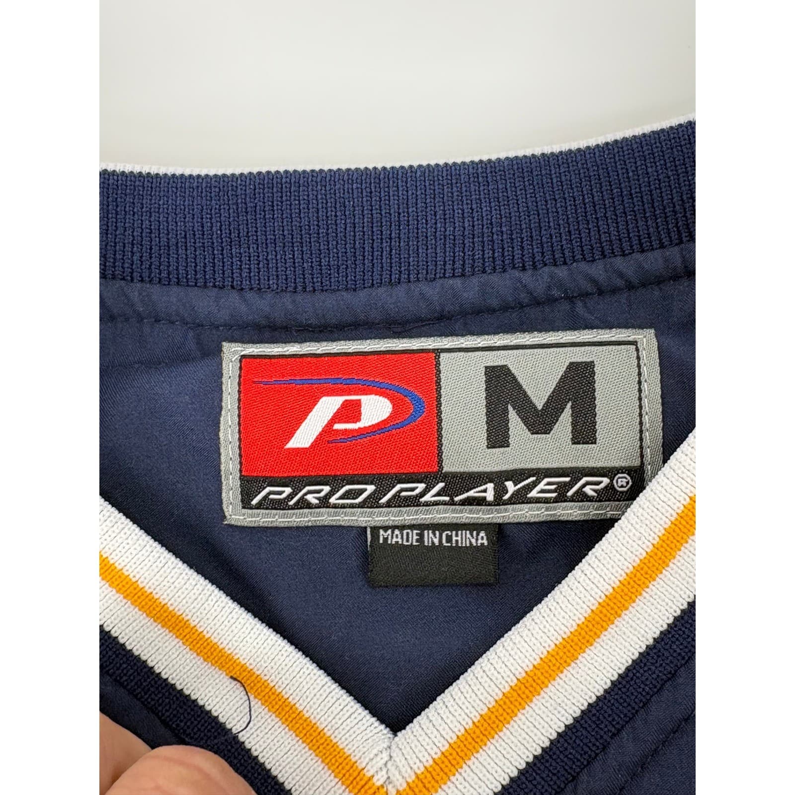 Pro Player West Virginia Mountaineers Pullover Windbreaker Jacket Men's Size M - Thumbnail 5