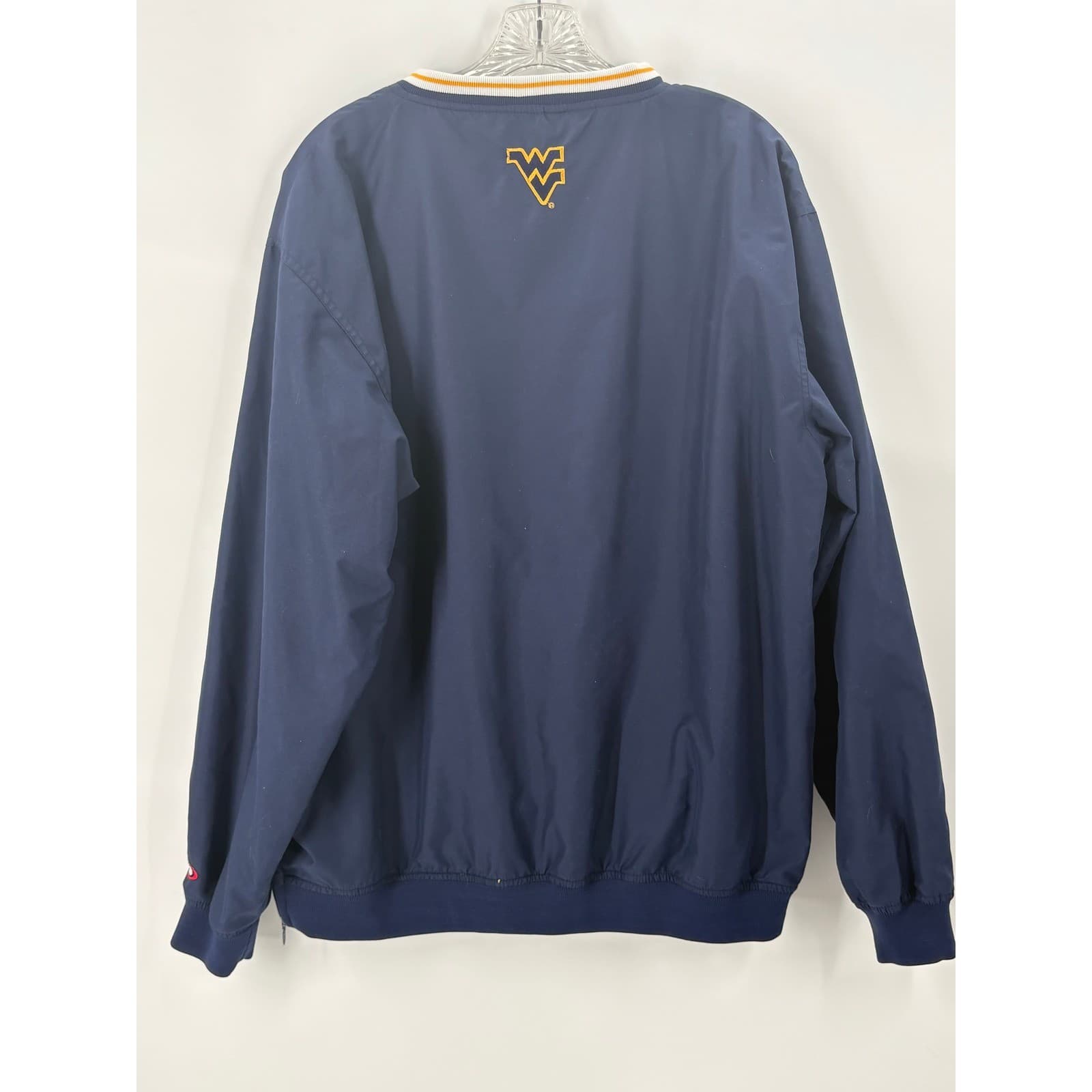 Pro Player West Virginia Mountaineers Pullover Windbreaker Jacket Men's Size M - Thumbnail 4