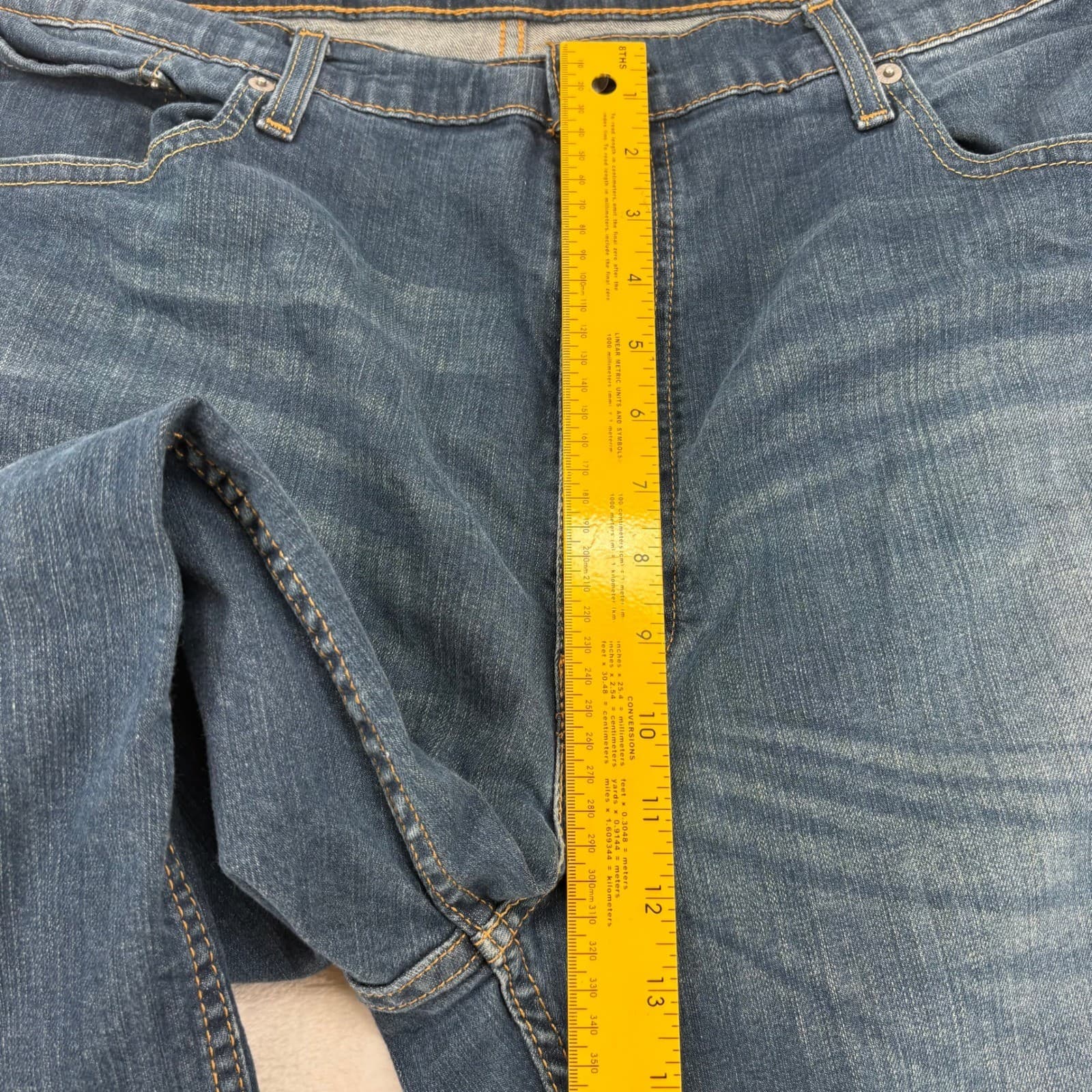 Levi's 559 Jeans Mens 42x32 Relaxed Straight Blue Denim Pants - Thumbnail 5