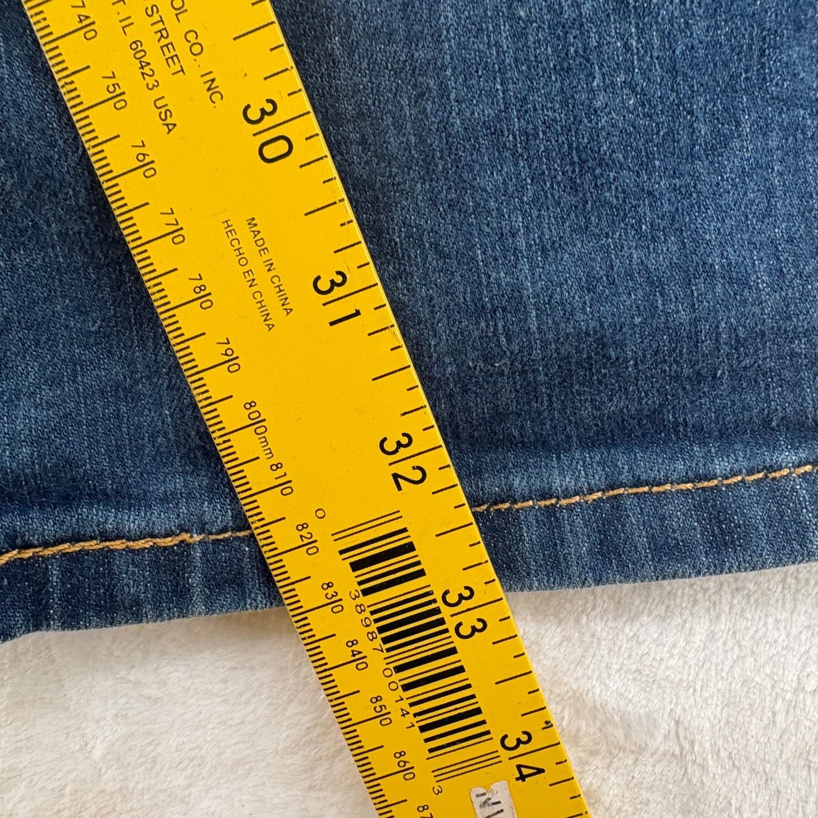 Levi's 559 Jeans Mens 42x32 Relaxed Straight Blue Denim Pants - Thumbnail 3