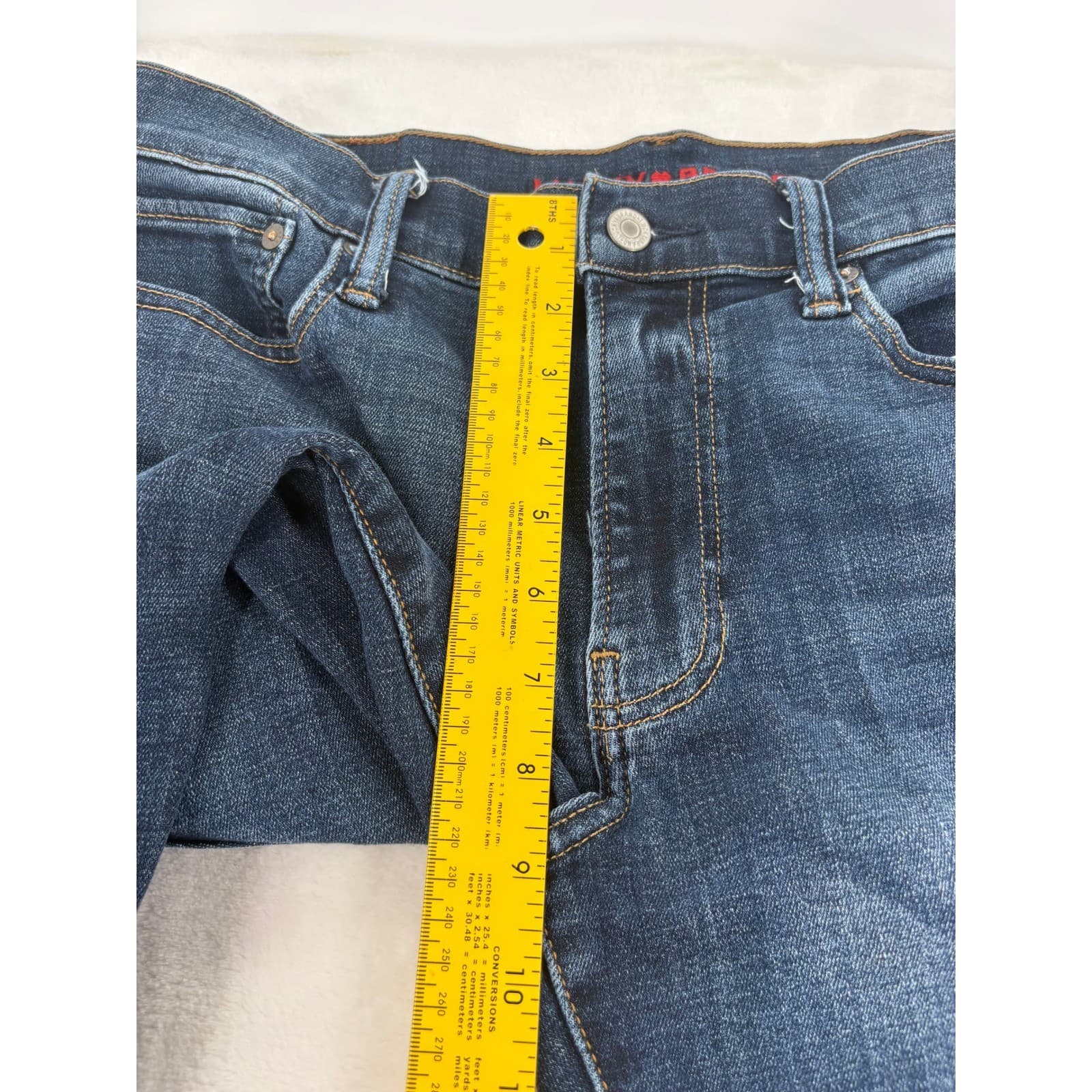 Lucky Brand 121 Heritage Slim Jeans Mens 31x34 Blue Denim Slim Straight - Thumbnail 6