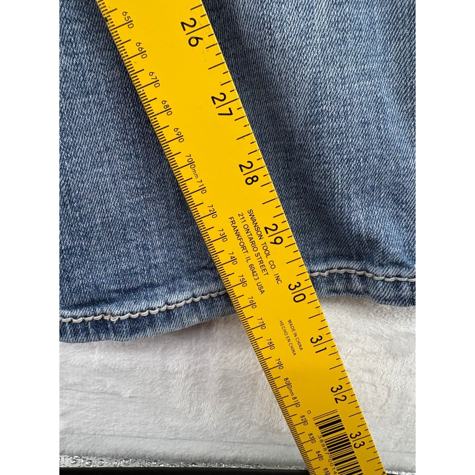 BKE Aiden Jeans Mens 29x30 Straight Blue Distressed Denim Pants - Thumbnail 6