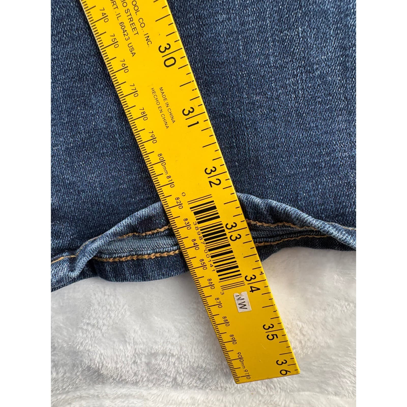Lucky Brand 121 Heritage Slim Jeans Mens 31x34 Blue Denim Slim Straight - Thumbnail 4