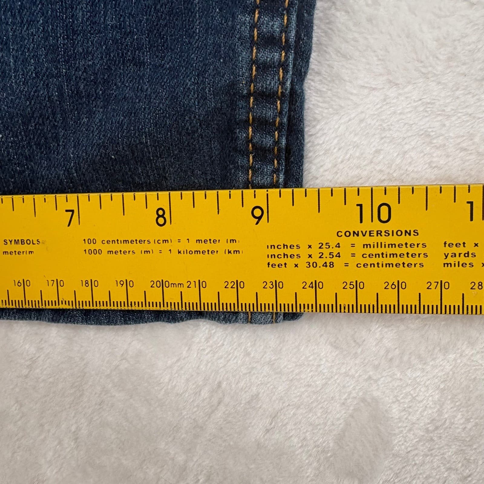 Levi's 559 Jeans Mens 42x32 Relaxed Straight Blue Denim Pants - Thumbnail 4
