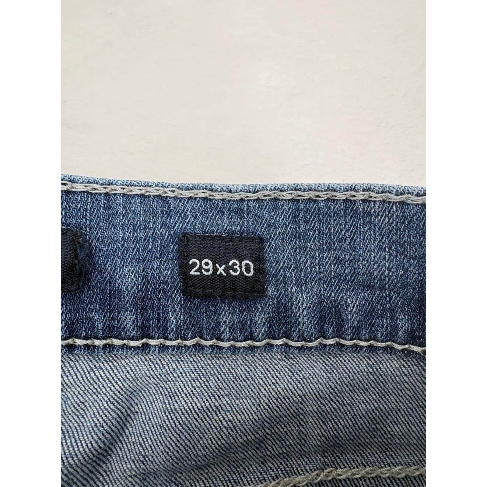 BKE Aiden Jeans Mens 29x30 Straight Blue Distressed Denim Pants - Thumbnail 3