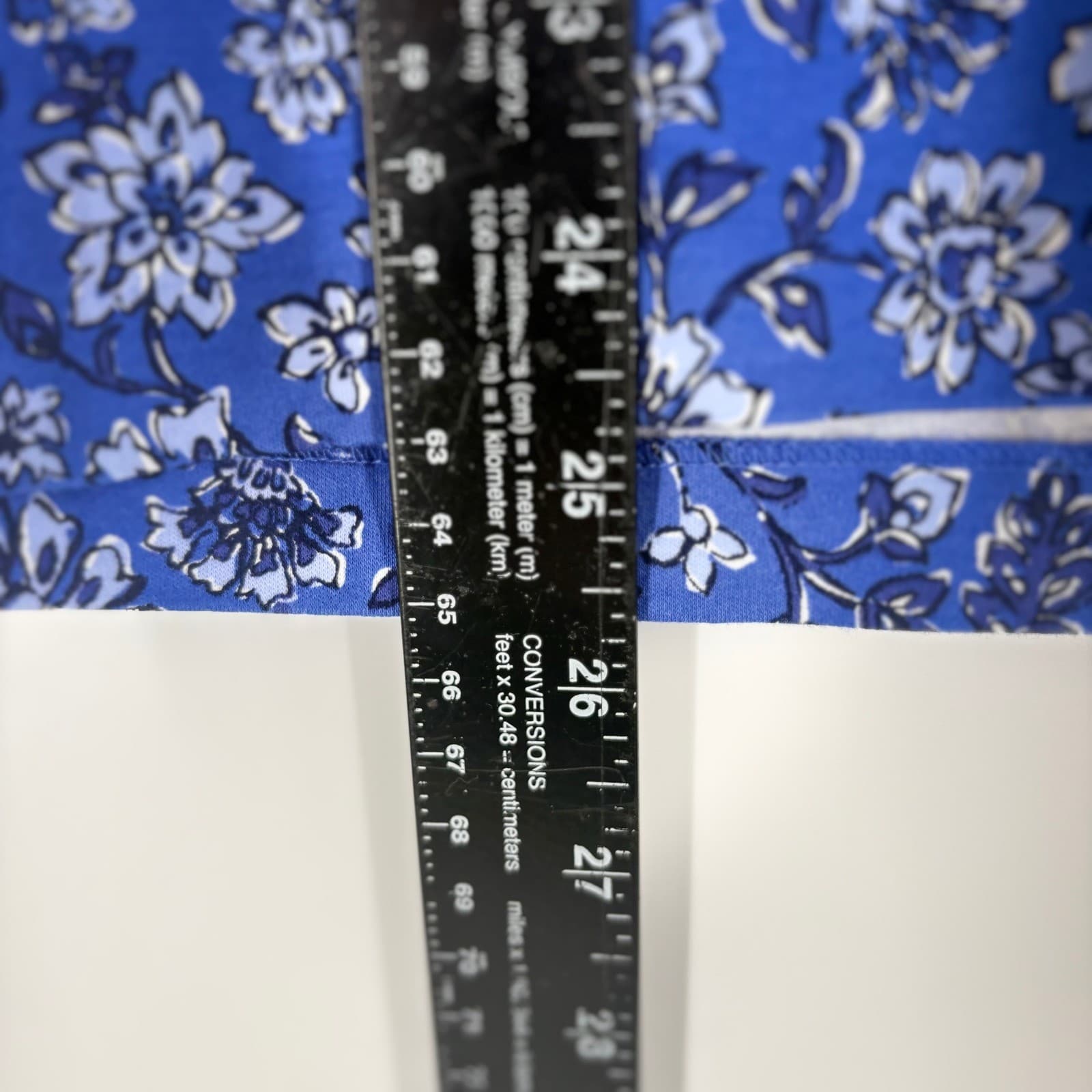 Polo Ralph Lauren Blue Floral Custom Slim Fit Short Sleeve Button Down Shirt S - Thumbnail 3
