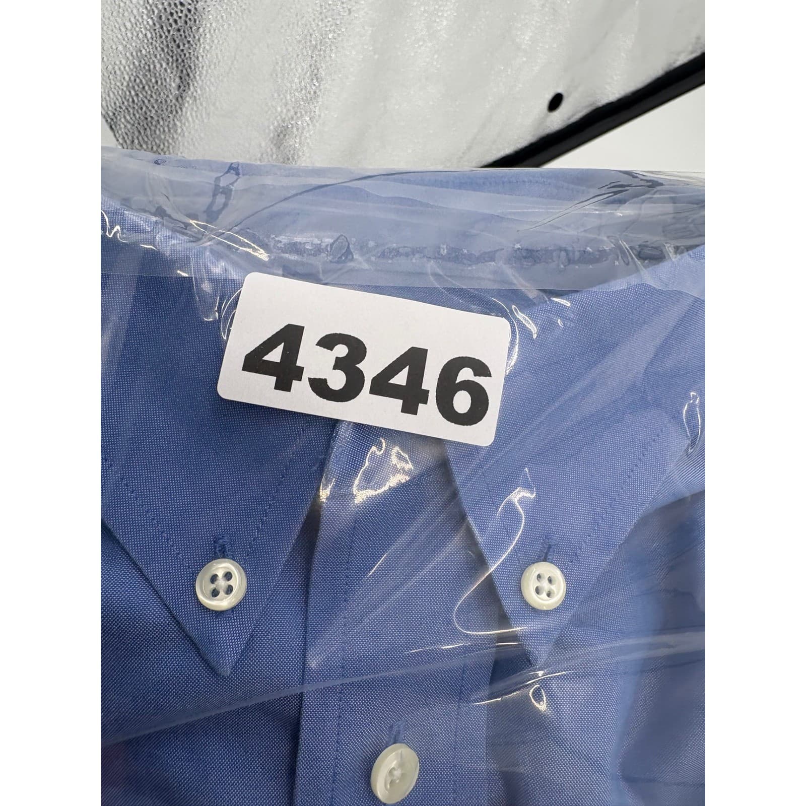 Brooks Brothers 346 Mens Long Sleeve Button Down Shirt Size 20 Blue Cotton - Thumbnail 7