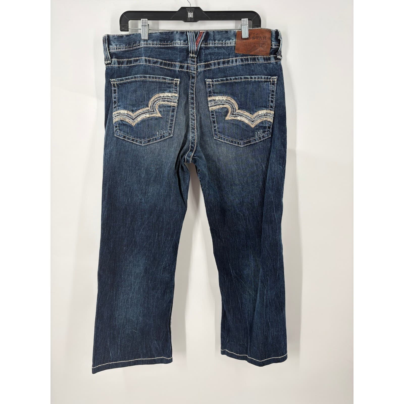 BIG STAR Pioneer Regular Boot Cut Women Blue Denim Jeans Distressed Size 27 - Thumbnail 11