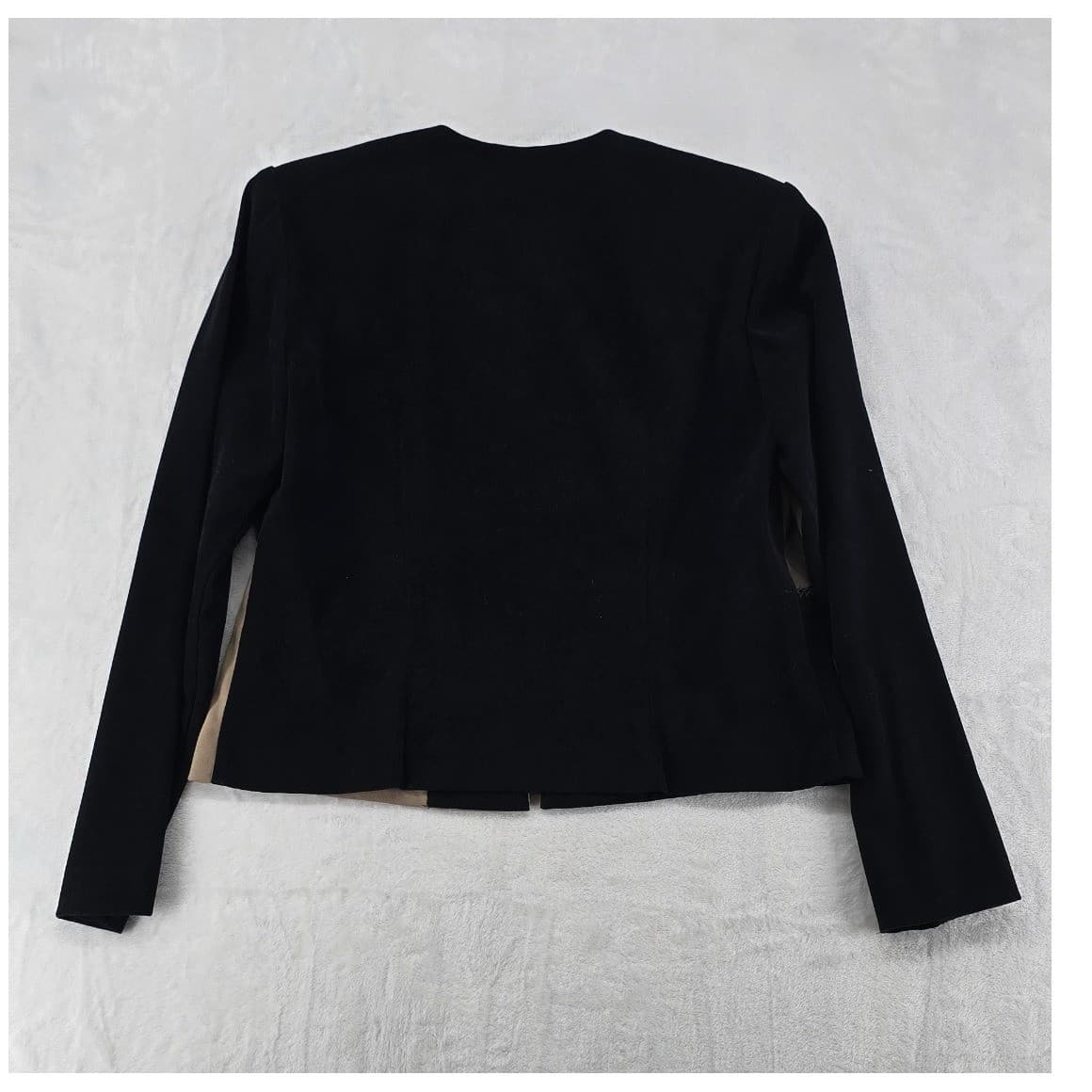 Positive Attitude Jacket Womens 4 Petite Jacket Black Patchwork Full Zip - Thumbnail 5