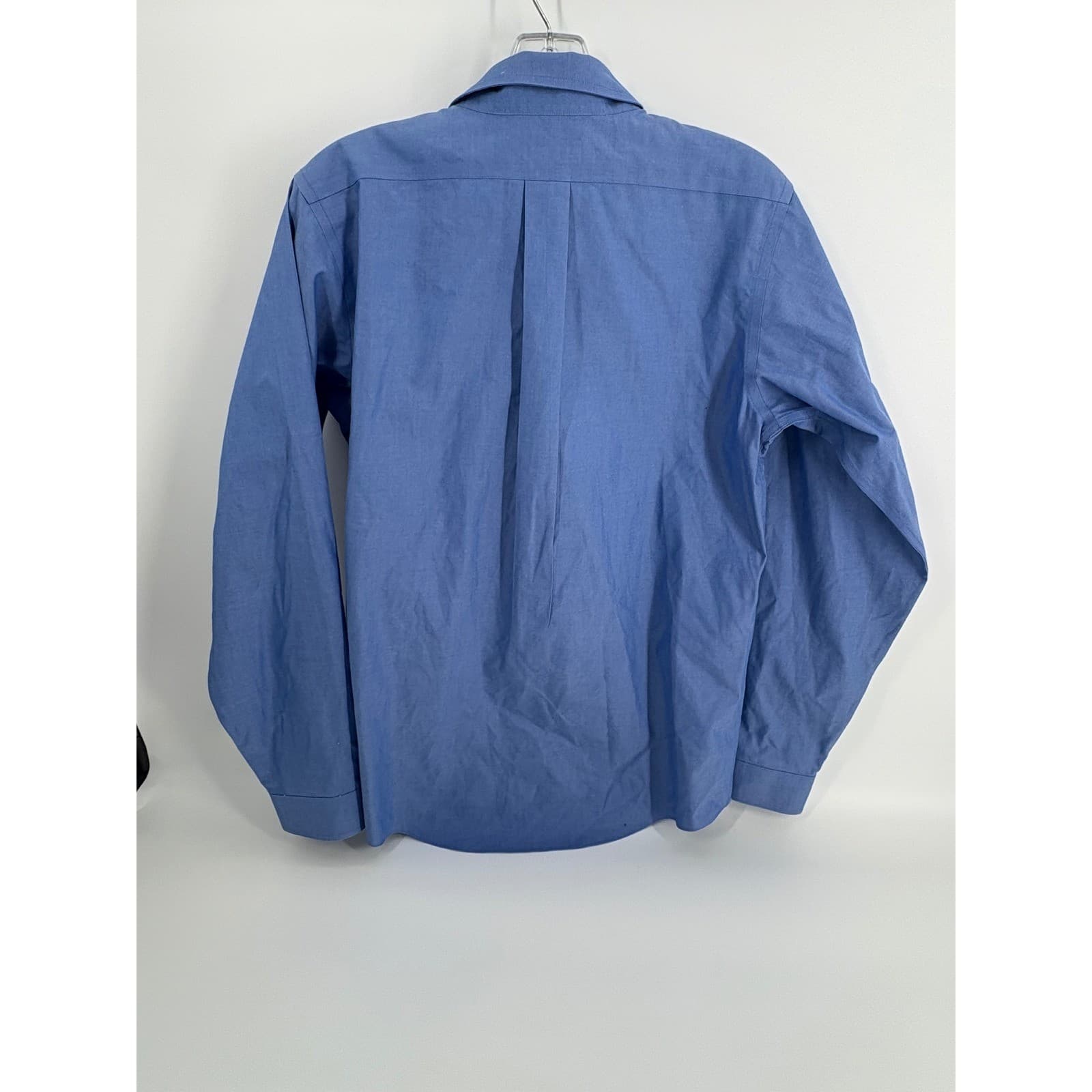 Brooks Brothers 346 Mens Long Sleeve Button Down Shirt Size 20 Blue Cotton - Thumbnail 3