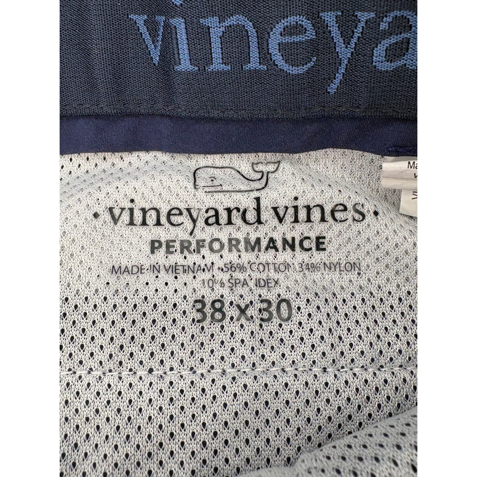Vineyard Vines Performance Golf Pants Men 38x30 Navy Stretch Golf Casual - Thumbnail 2