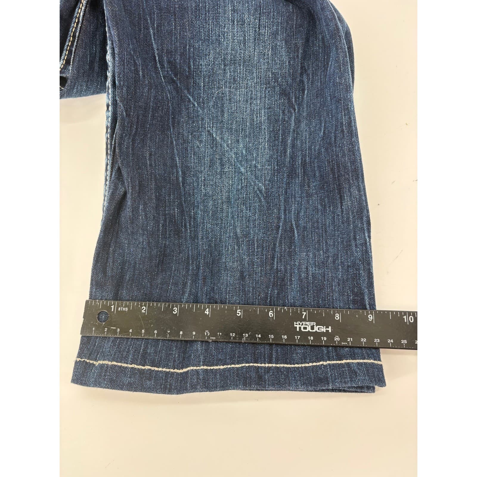 BIG STAR Pioneer Regular Boot Cut Women Blue Denim Jeans Distressed Size 27 - Thumbnail 9