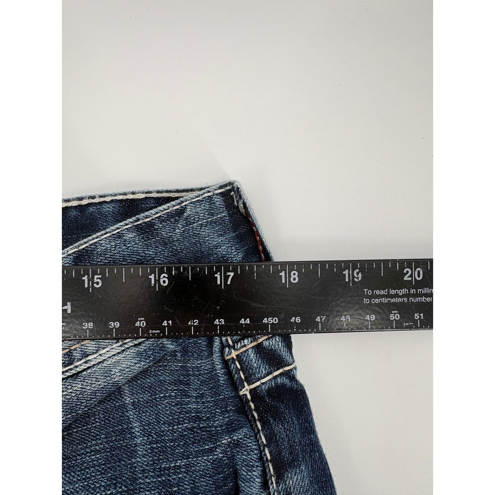 BIG STAR Pioneer Regular Boot Cut Women Blue Denim Jeans Distressed Size 27 - Thumbnail 5