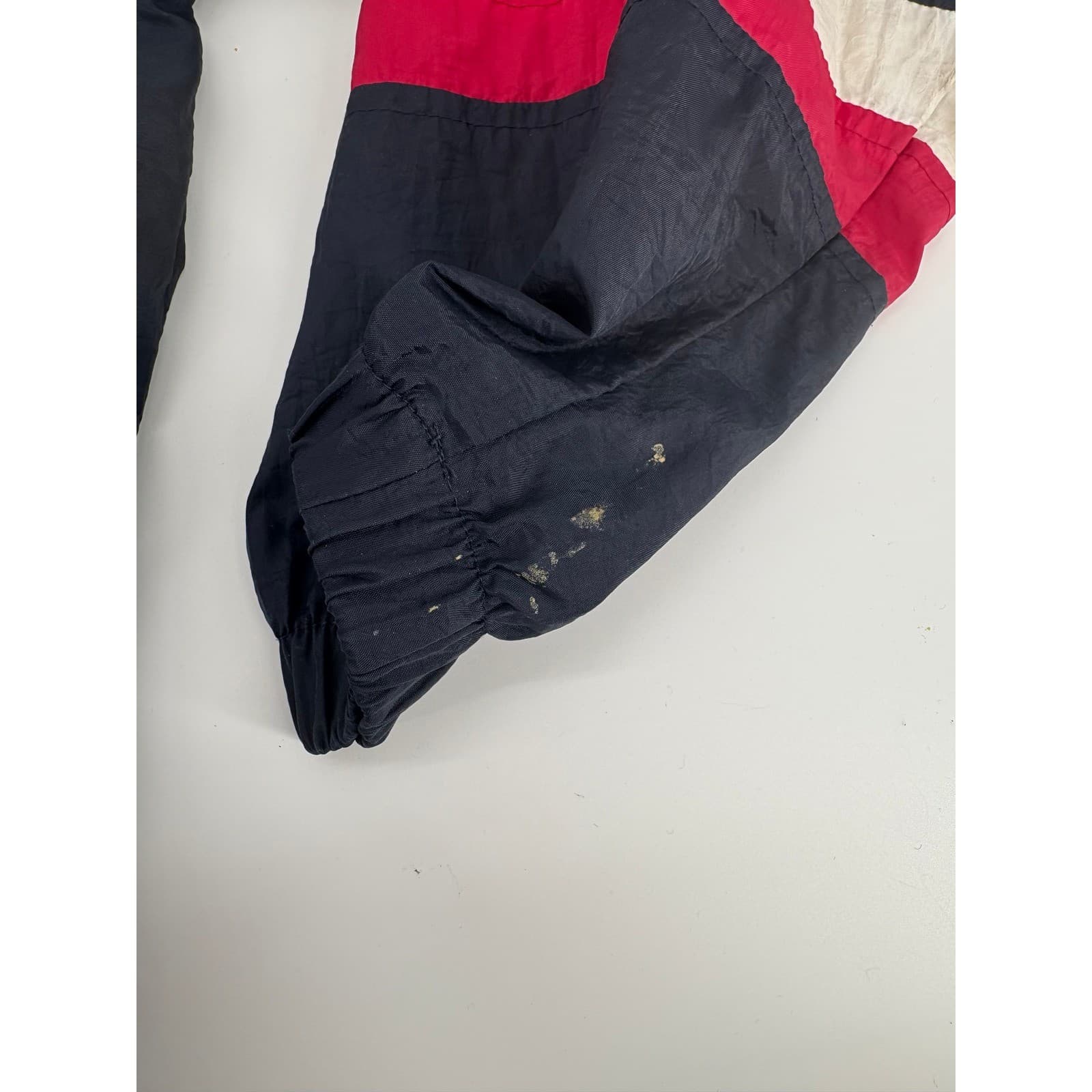 Vintage Champion Jacket XL Full Zip Track Windbreaker Blue Red White Retro - Thumbnail 6