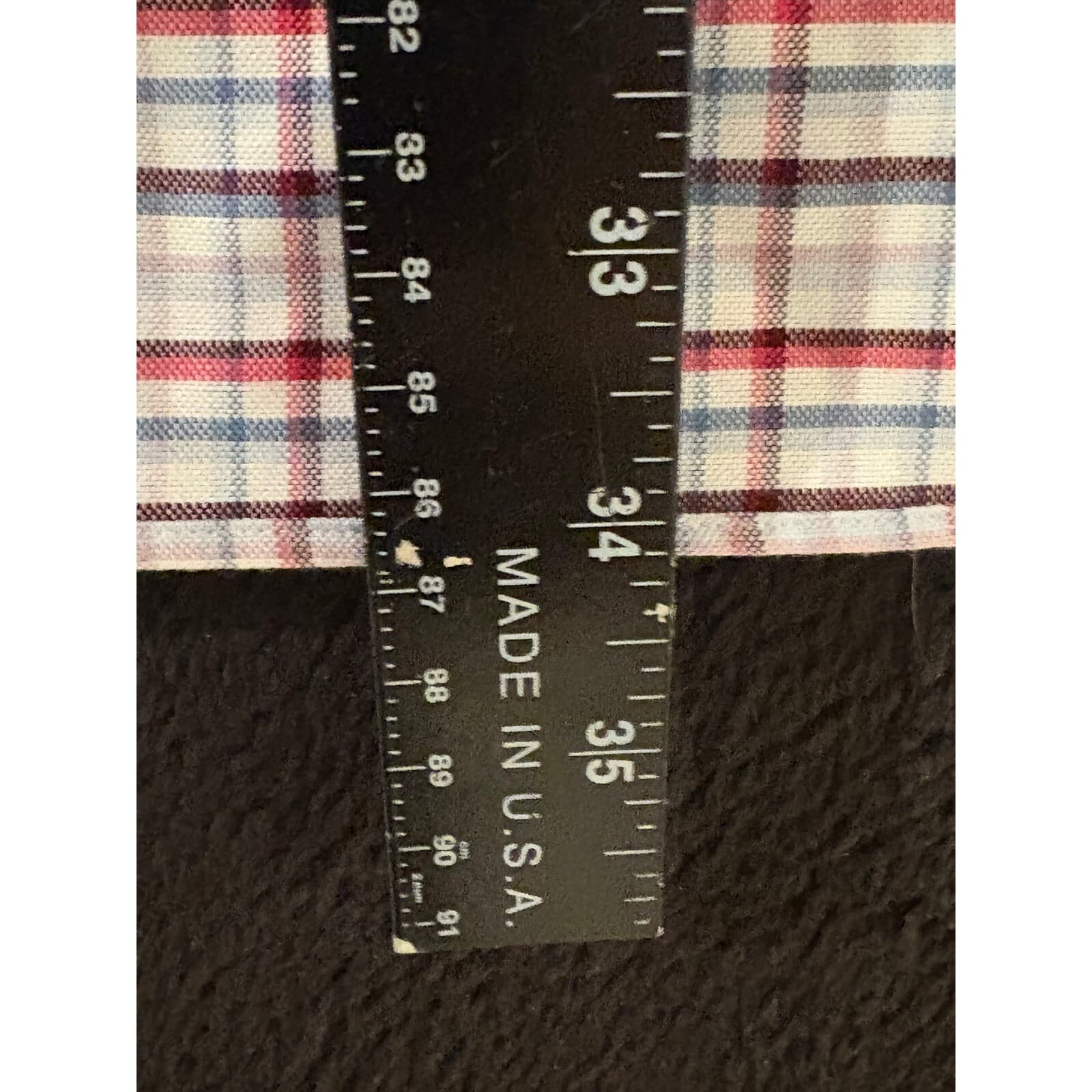 Lands' End Tailored Fit Plaid Button Down Long Sleeve Shirt 17-33 - Thumbnail 5
