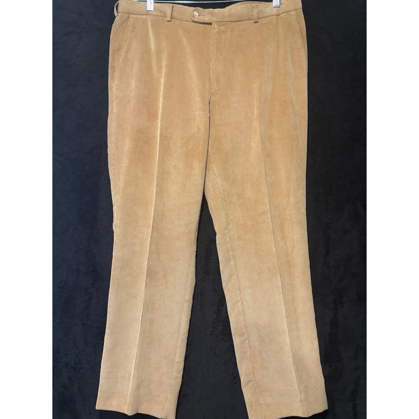 Peter Millar Corduroy Pants Nanotex Tan Casual Dress Trousers Mens Size 38