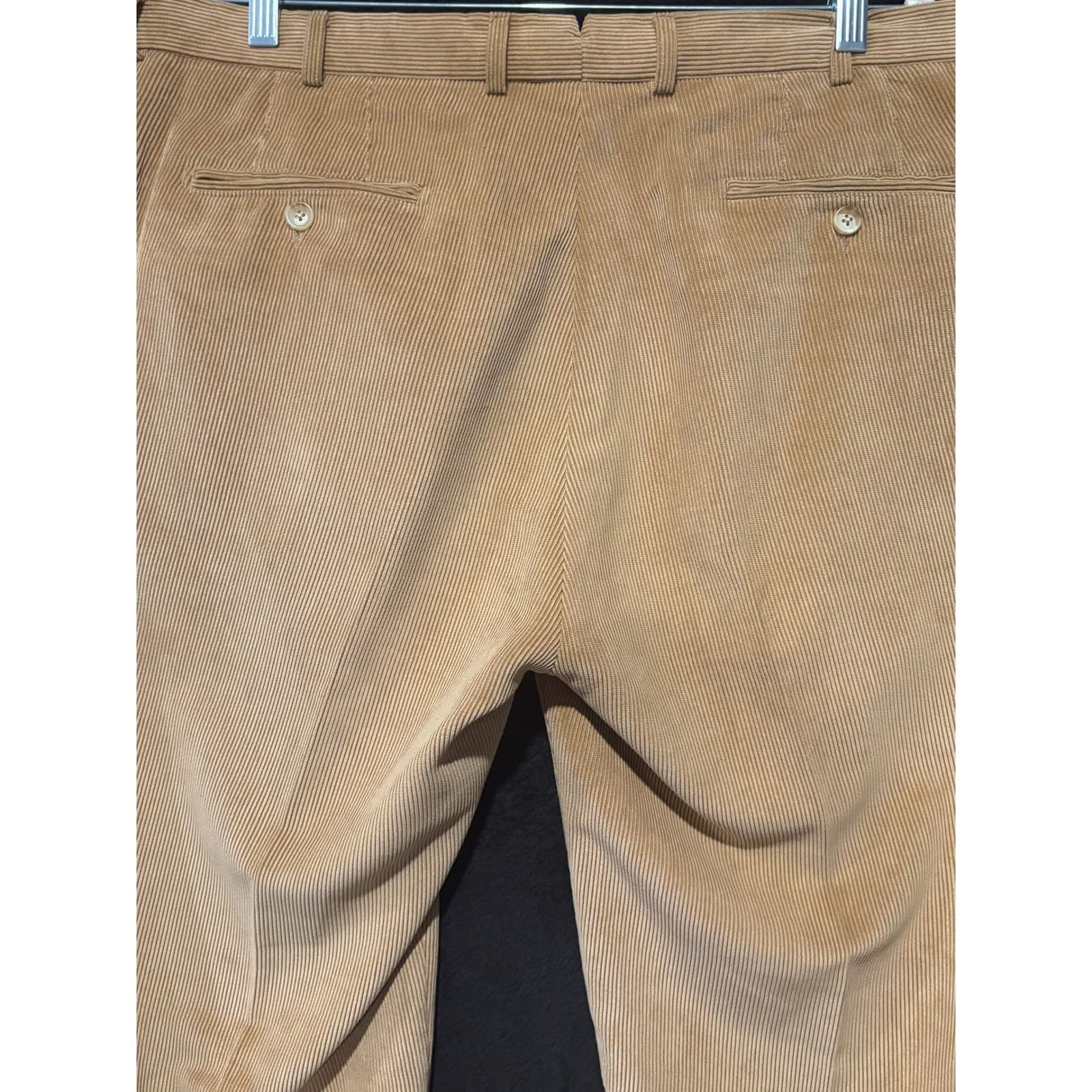 Peter Millar Corduroy Pants Nanotex Tan Casual Dress Trousers Mens Size 38 - Thumbnail 6