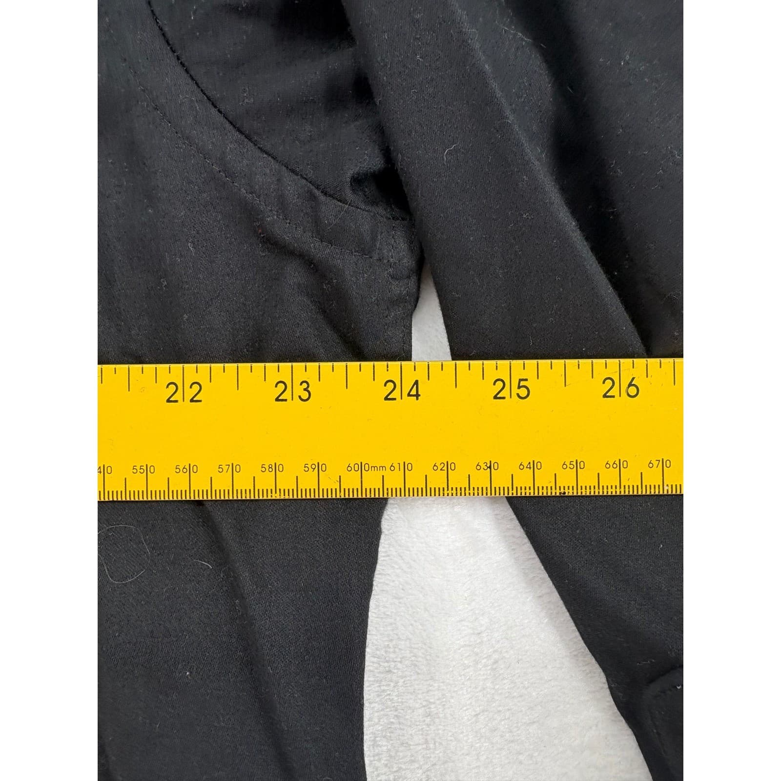George Dress Shirt Mens L Sateen Button Down Black Wrinkle Resistant Long Sleeve - Thumbnail 4